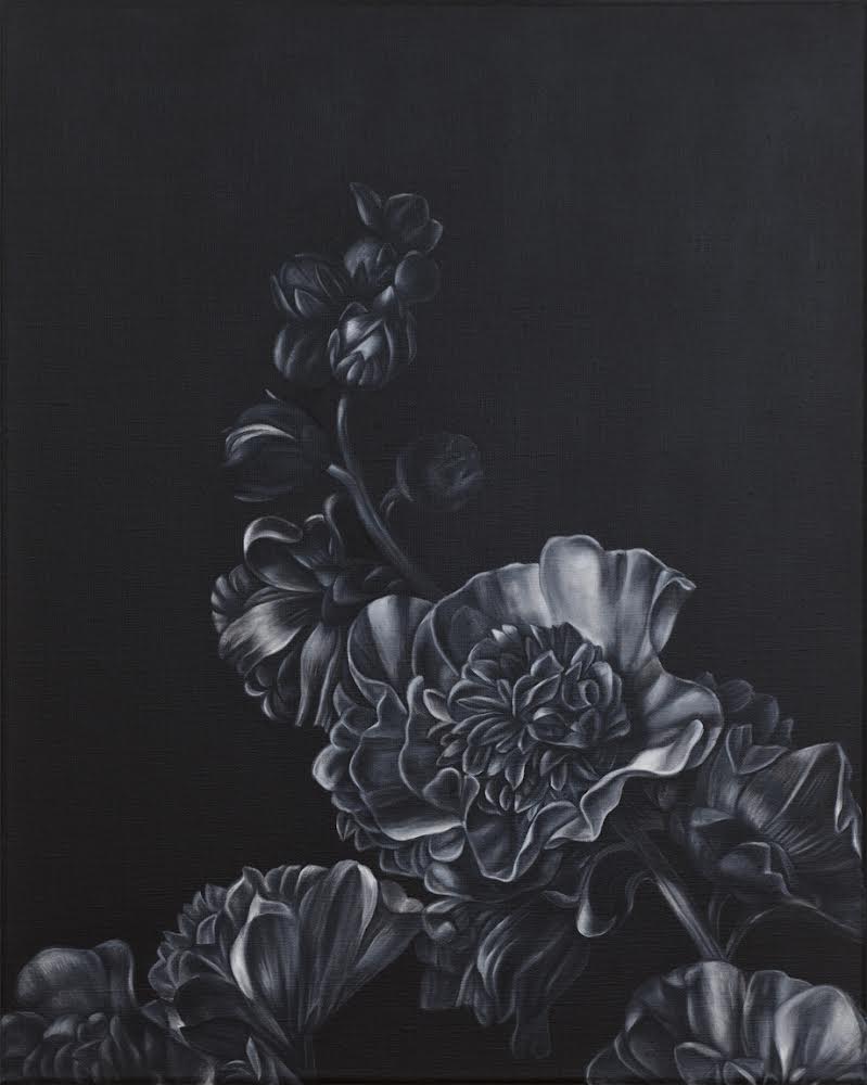 Shelley Reed, Hollyhock I (after van Aelst), 2021