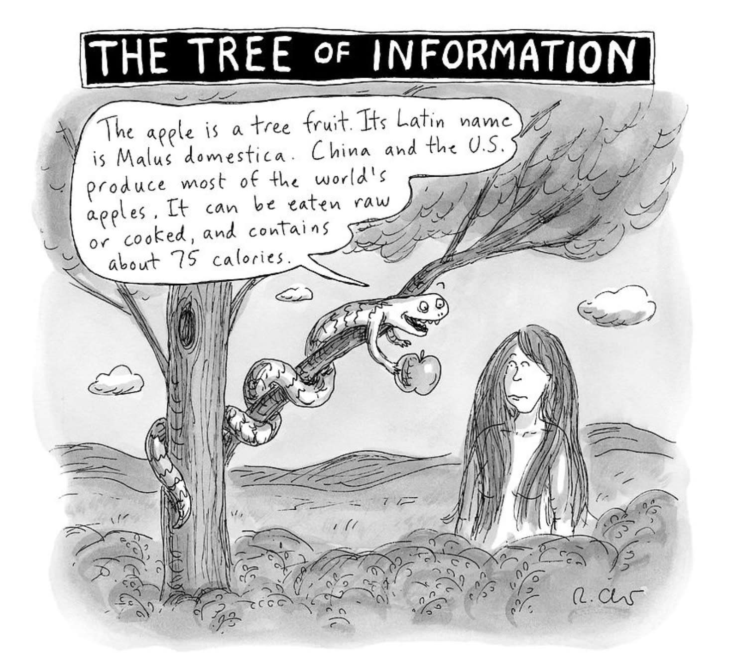 Roz Chast, The Tree of Info, 2016, Aug. 11