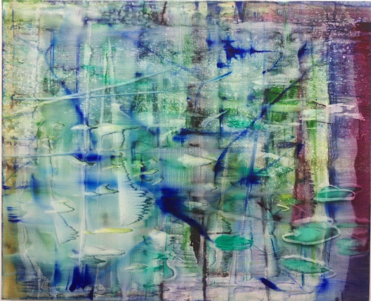 Matthias Meyer, grünes Wasser, 2021