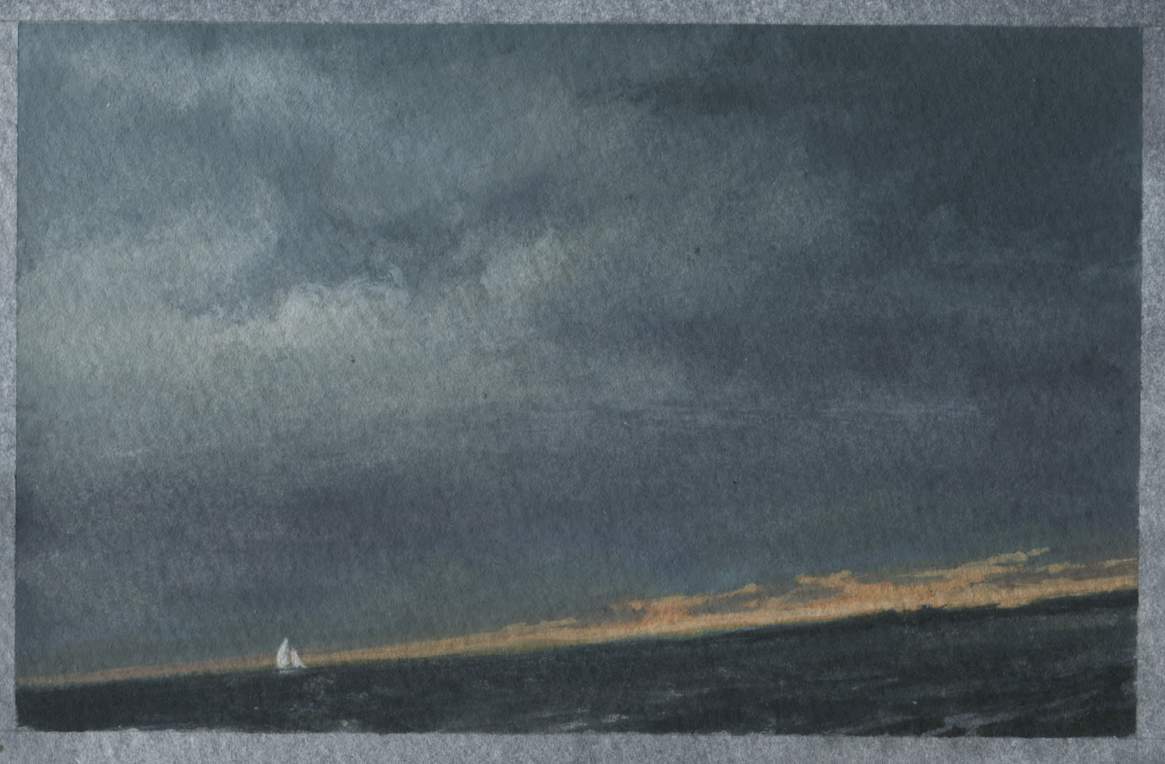 Dozier Bell, Following wind, sunset, 2020