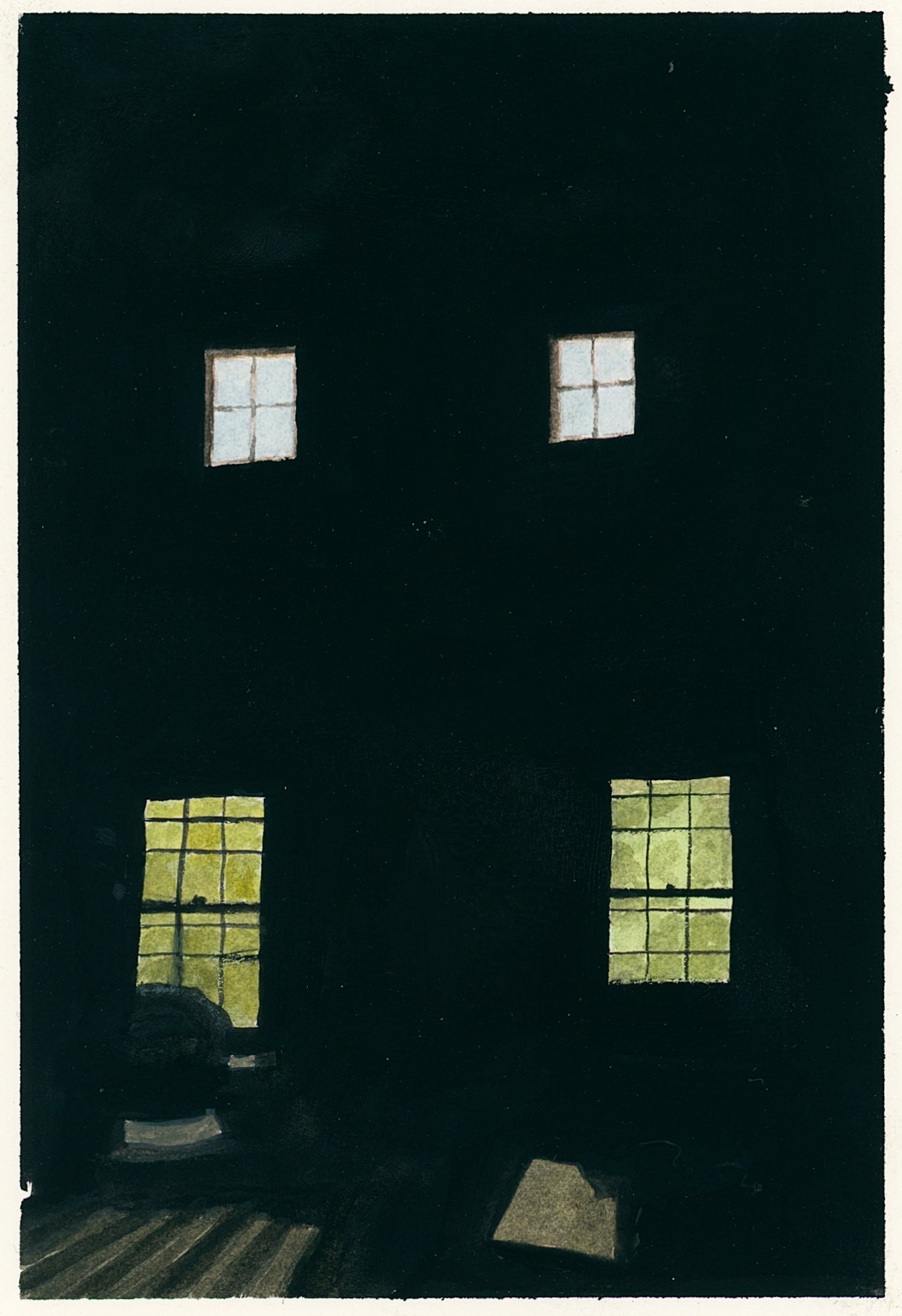 Dozier Bell, Island house, early morning, 2022