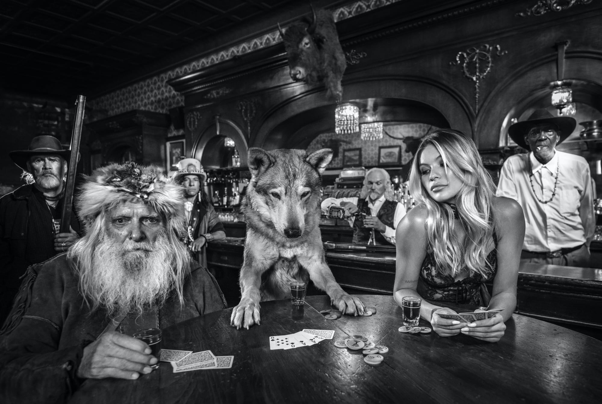 David Yarrow, Aces and Eights, 2020