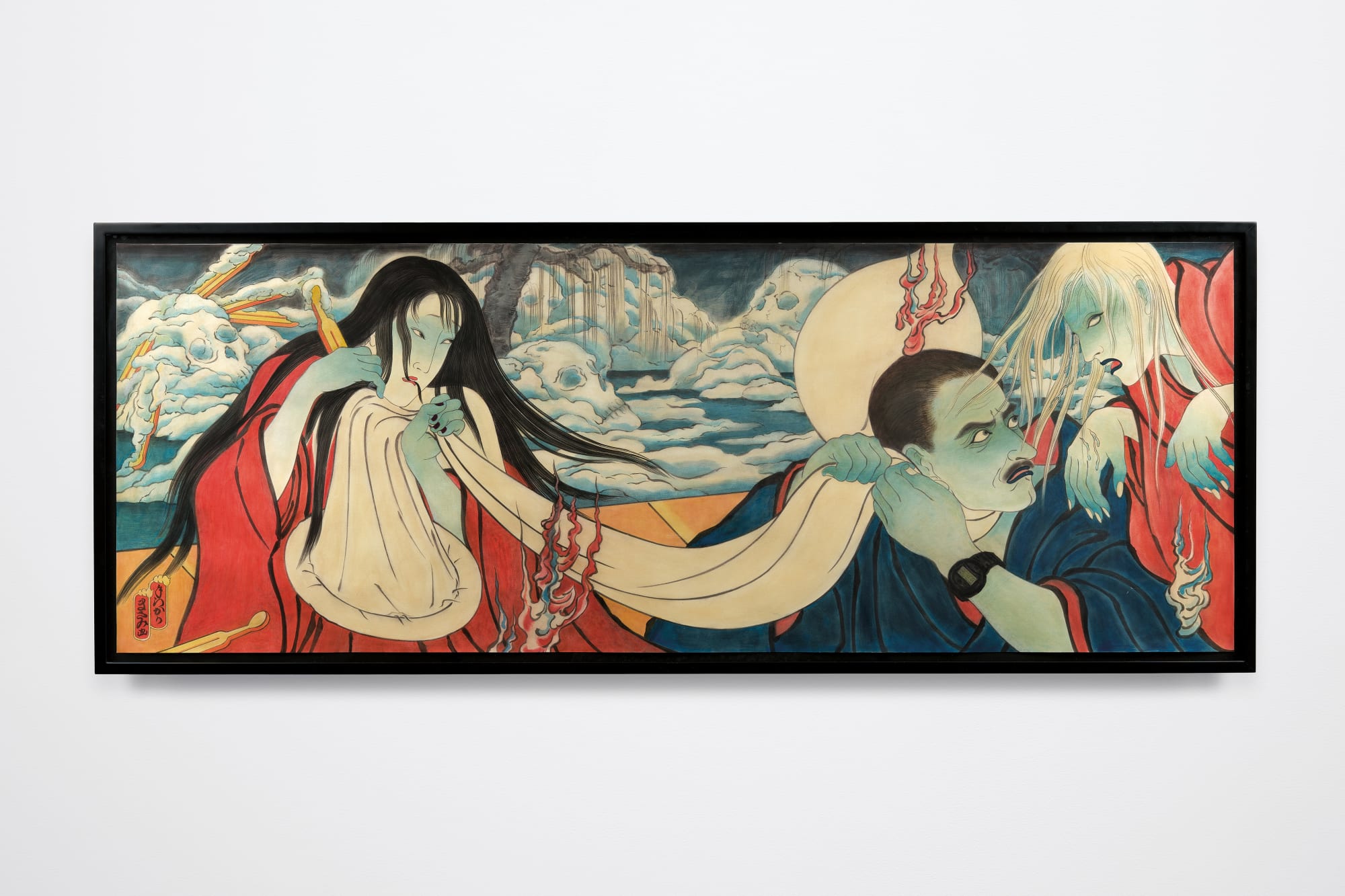 Masami Teraoka, AIDS Series/Kanzashi Pond, 1997