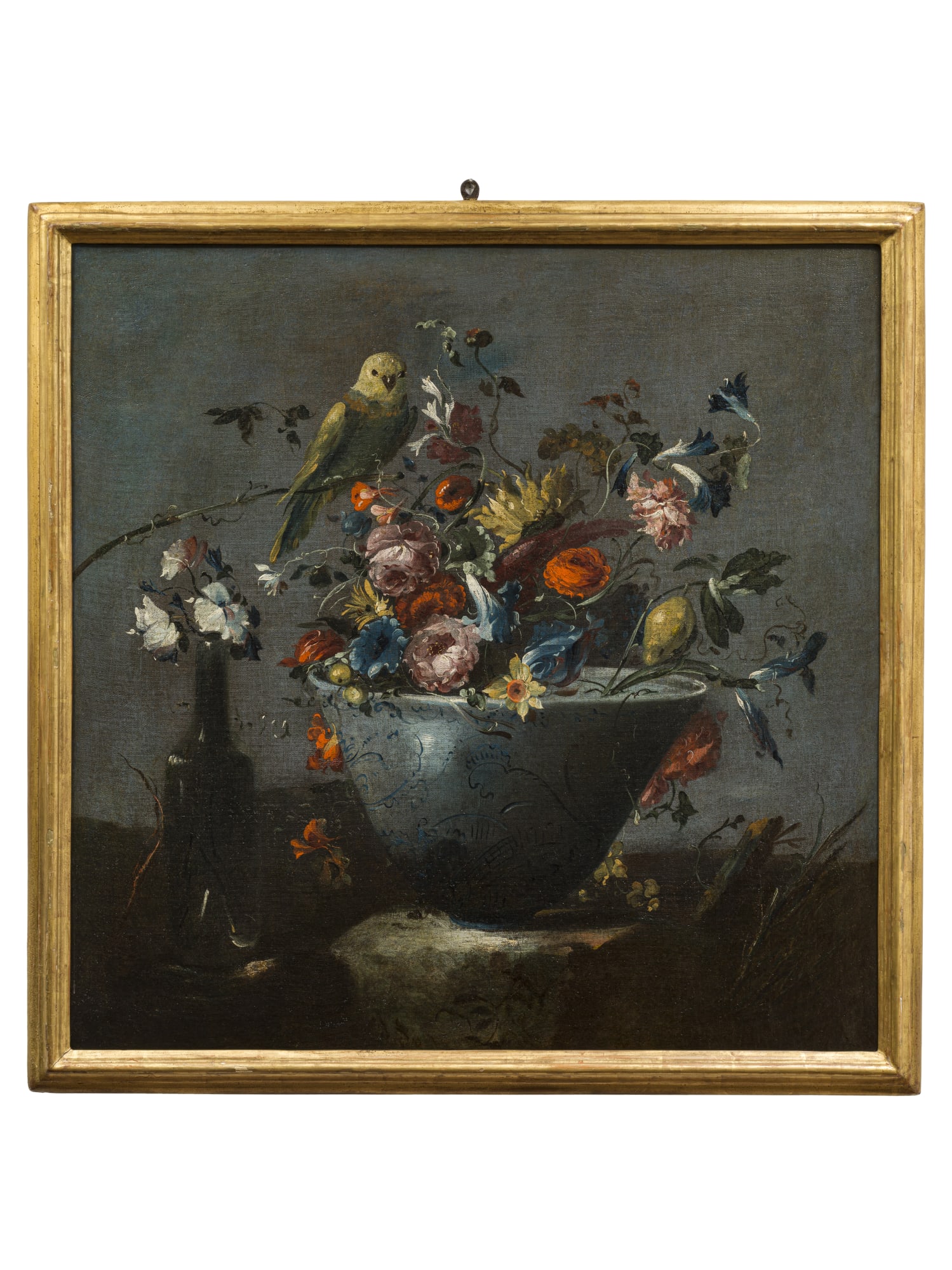 Pseudo Guardi, Still life with bird, Italy, 18th Century