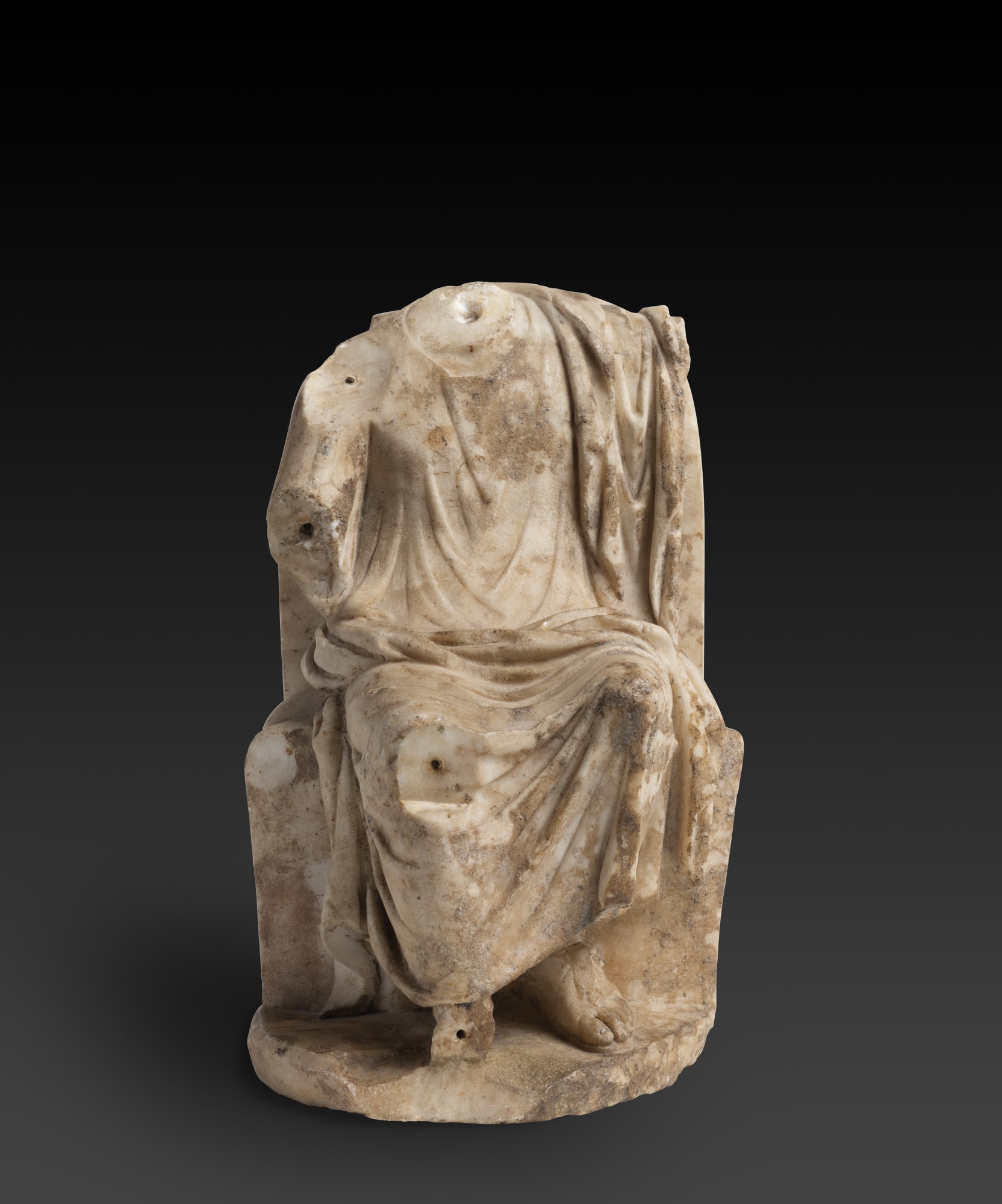 ZEUS O SERAPIS SEDUTO, Impero Romano, II secolo d.C. circa