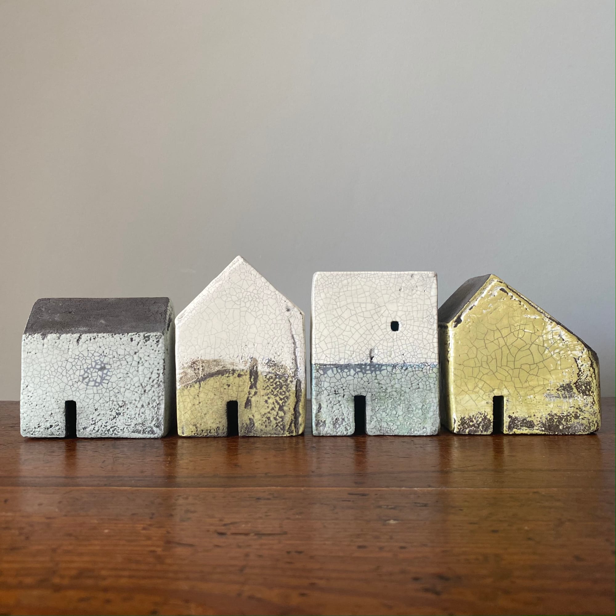 Rowena Brown, Set of four houses 6766, 2022