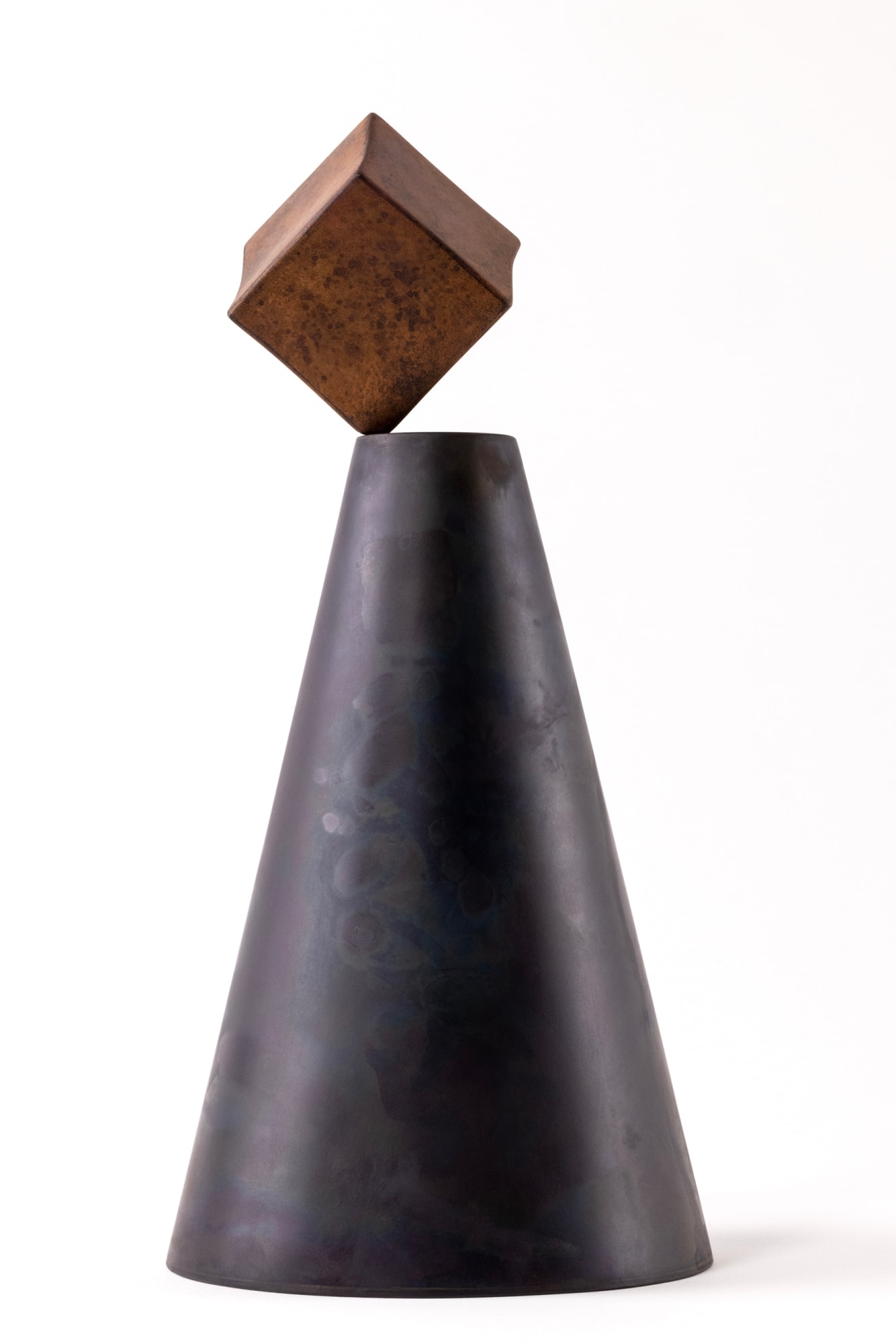 Juliette Bigley, Balance (orange cube), 2023