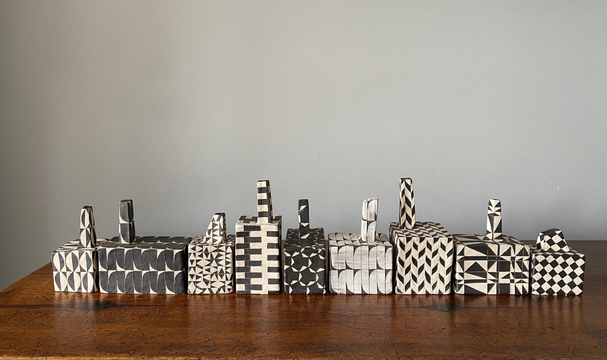 Björk Haraldsdóttir, Vernacular #66N - Nine piece installation, 2023