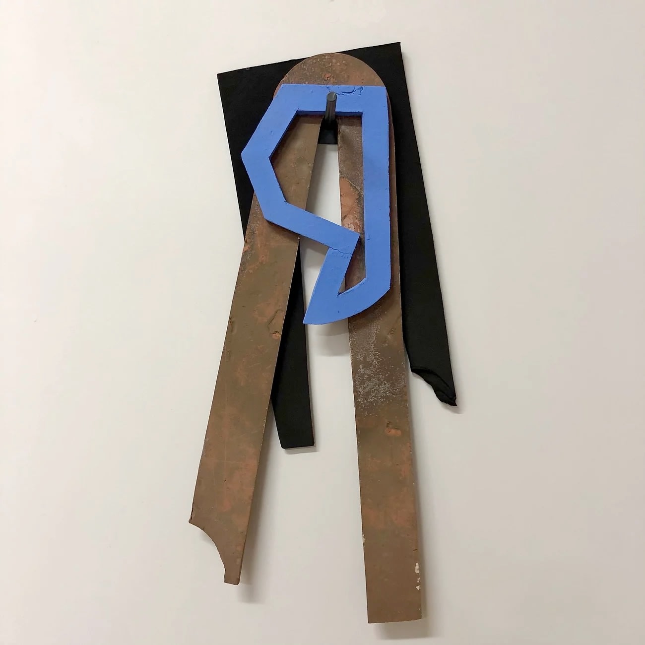 Tim Martin, Wall Assemblage with Blue Frame, 2022