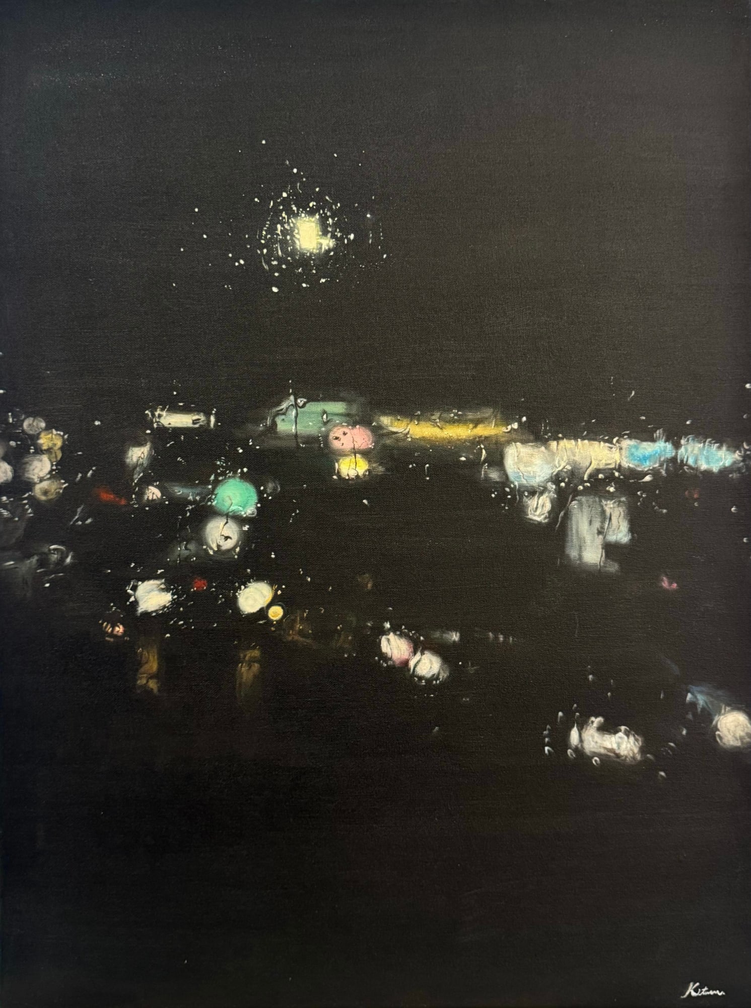 WONG KIT MAN, MANDY 王潔雯, Through the veil of rain No.1 (left side) , 2024