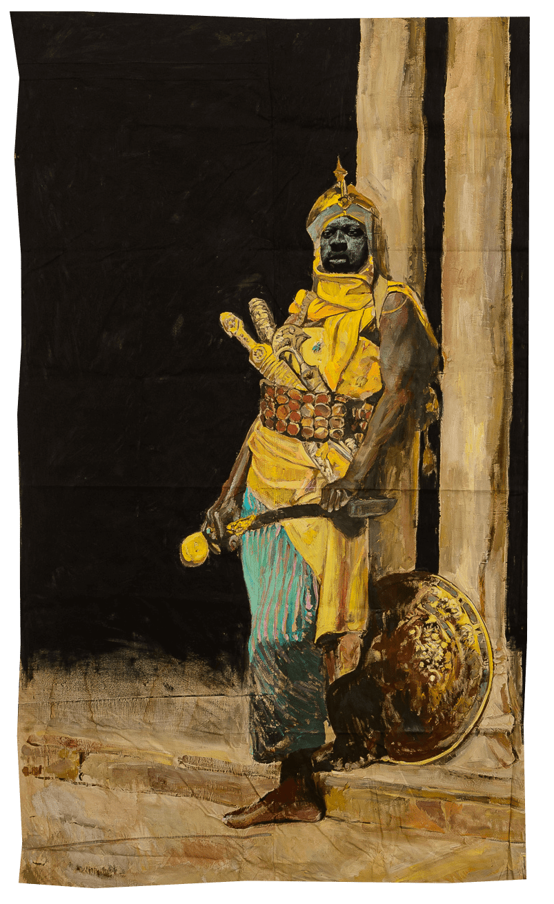 Roméo Mivekannin, Le garde palace nubien, d'après Ludwig Deutsch, 2022