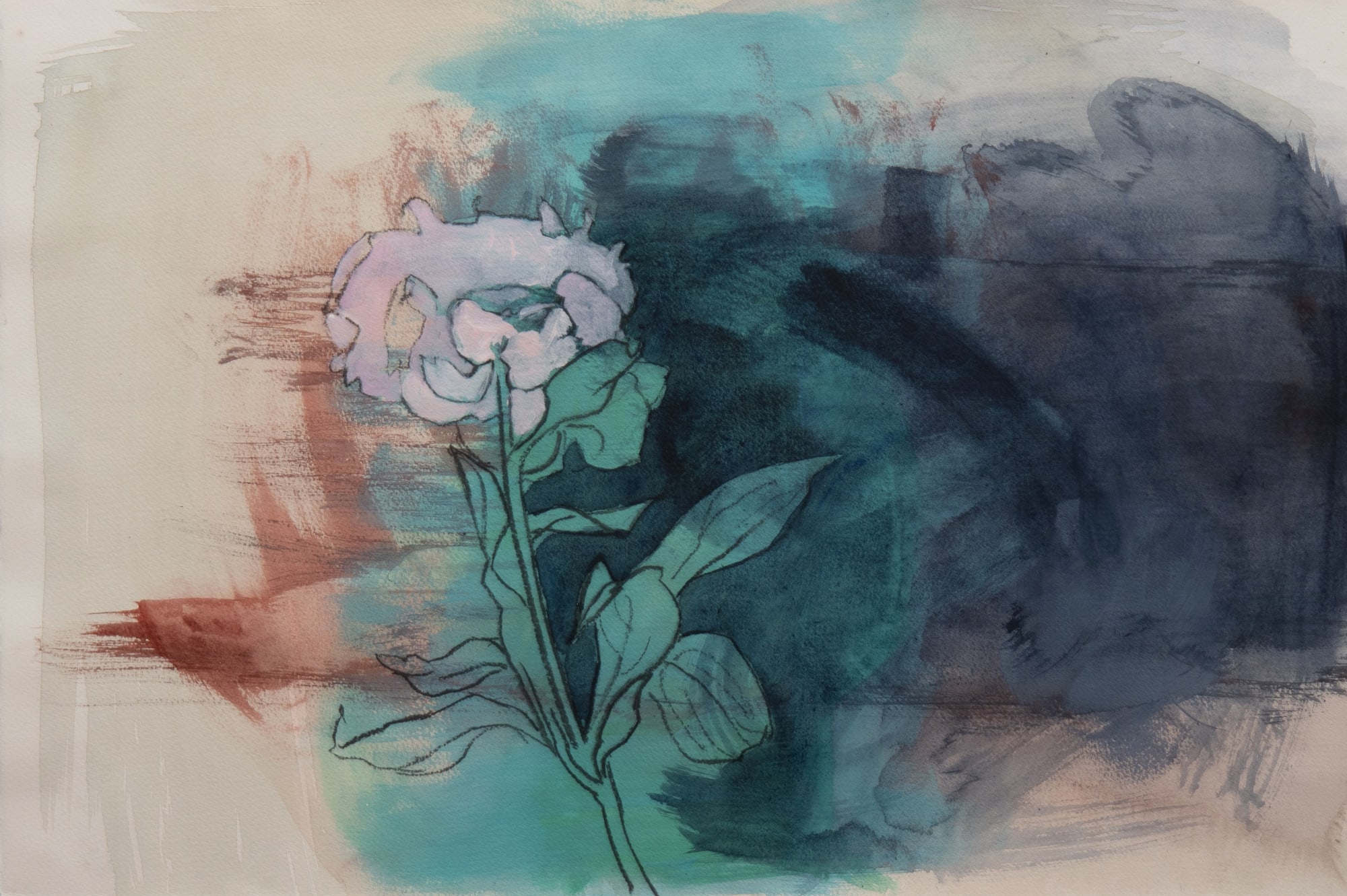 Sue Hunt, Composition with Peony