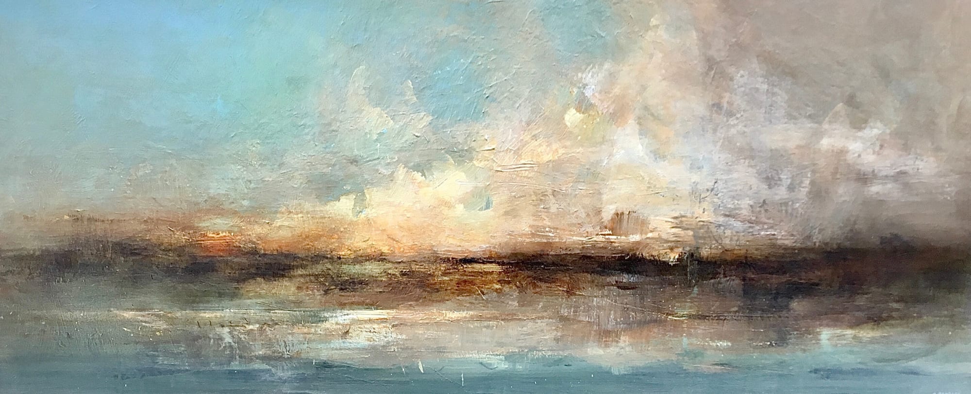 Richard Barrett, Sun Behind Coastal Clouds, 2023