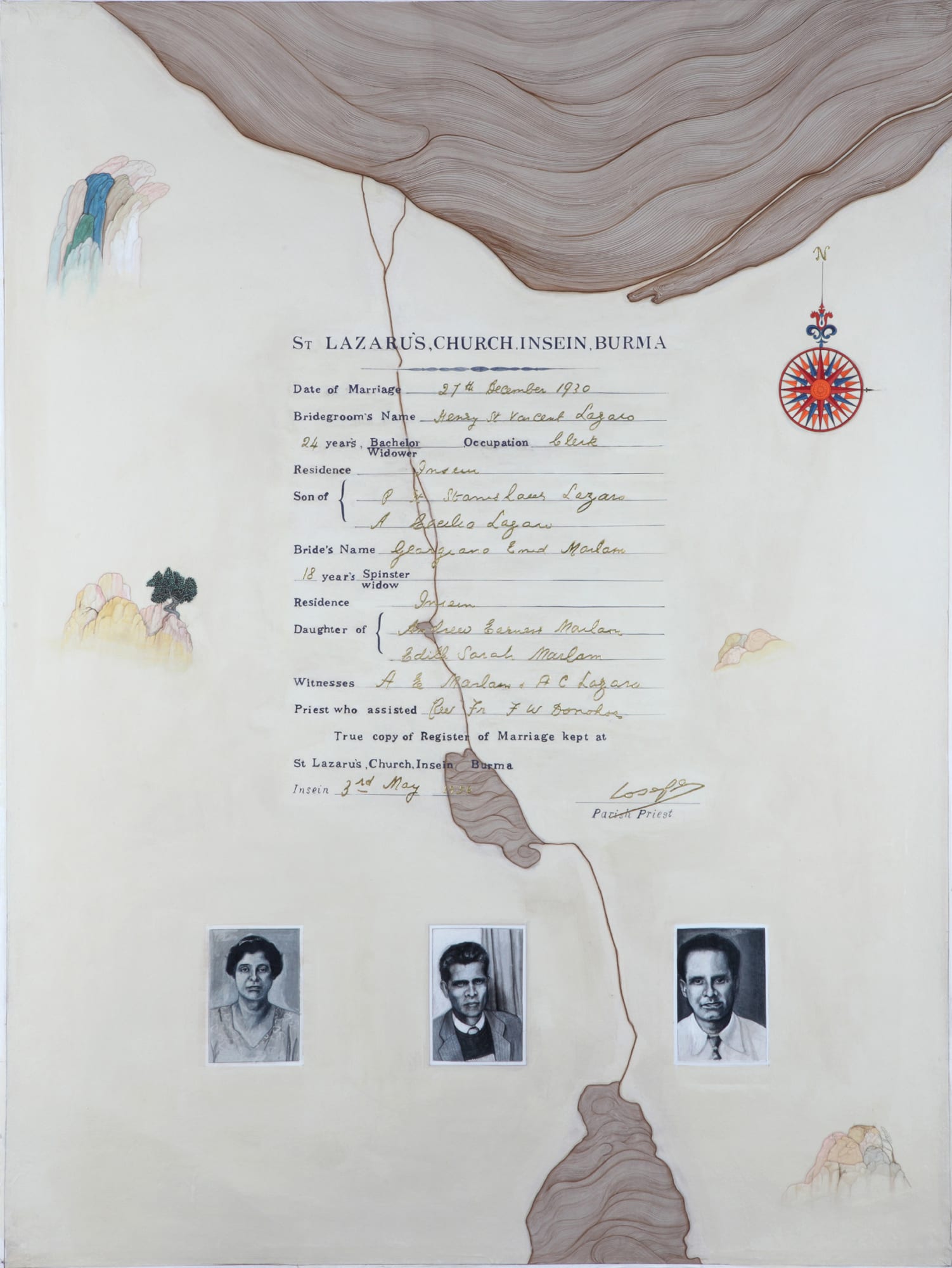 Desmond Lazaro, Fractured Family Tree, 2015