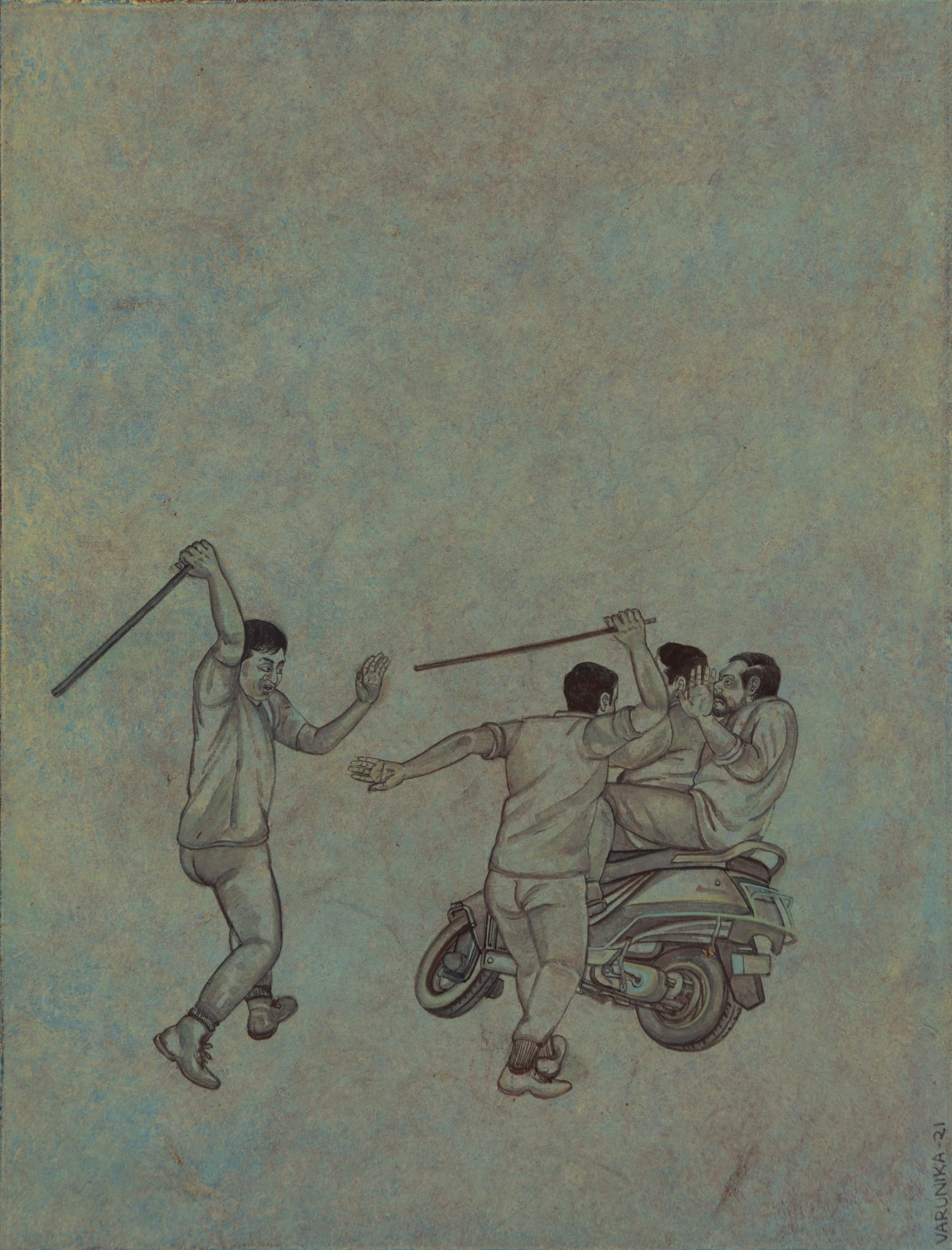 Varunika Saraf, Miasma III (a series of 12 works), 2021