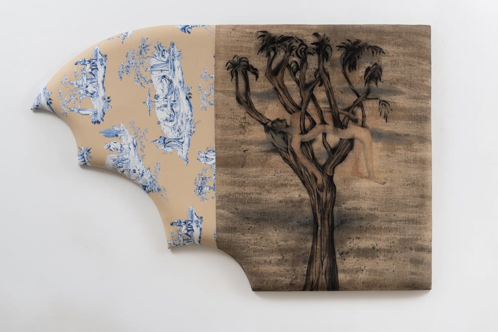 Anju Dodiya, Picnic with Daphne, 2022