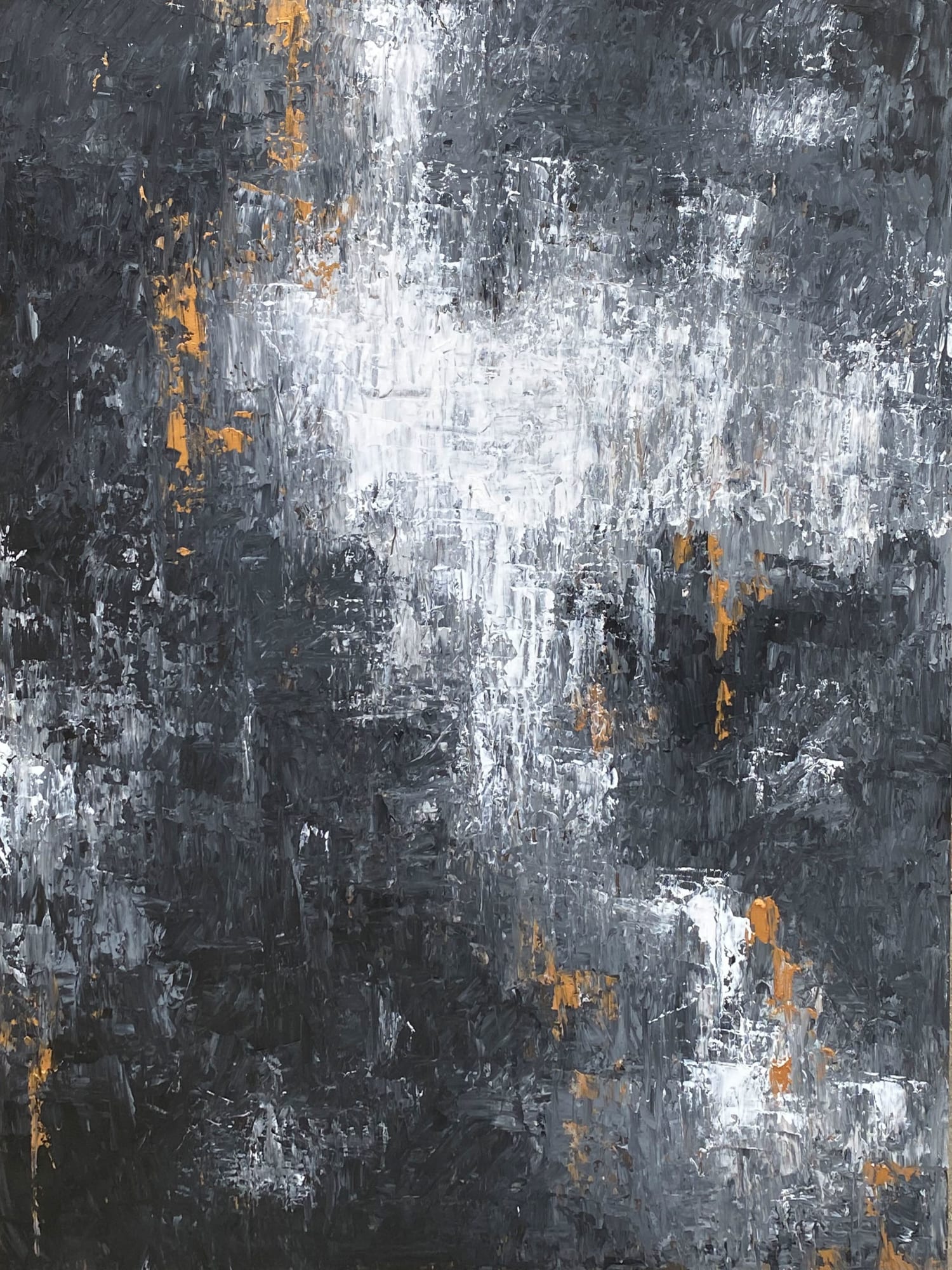 Adam Thomas, Black, White and Gold 1, 2022