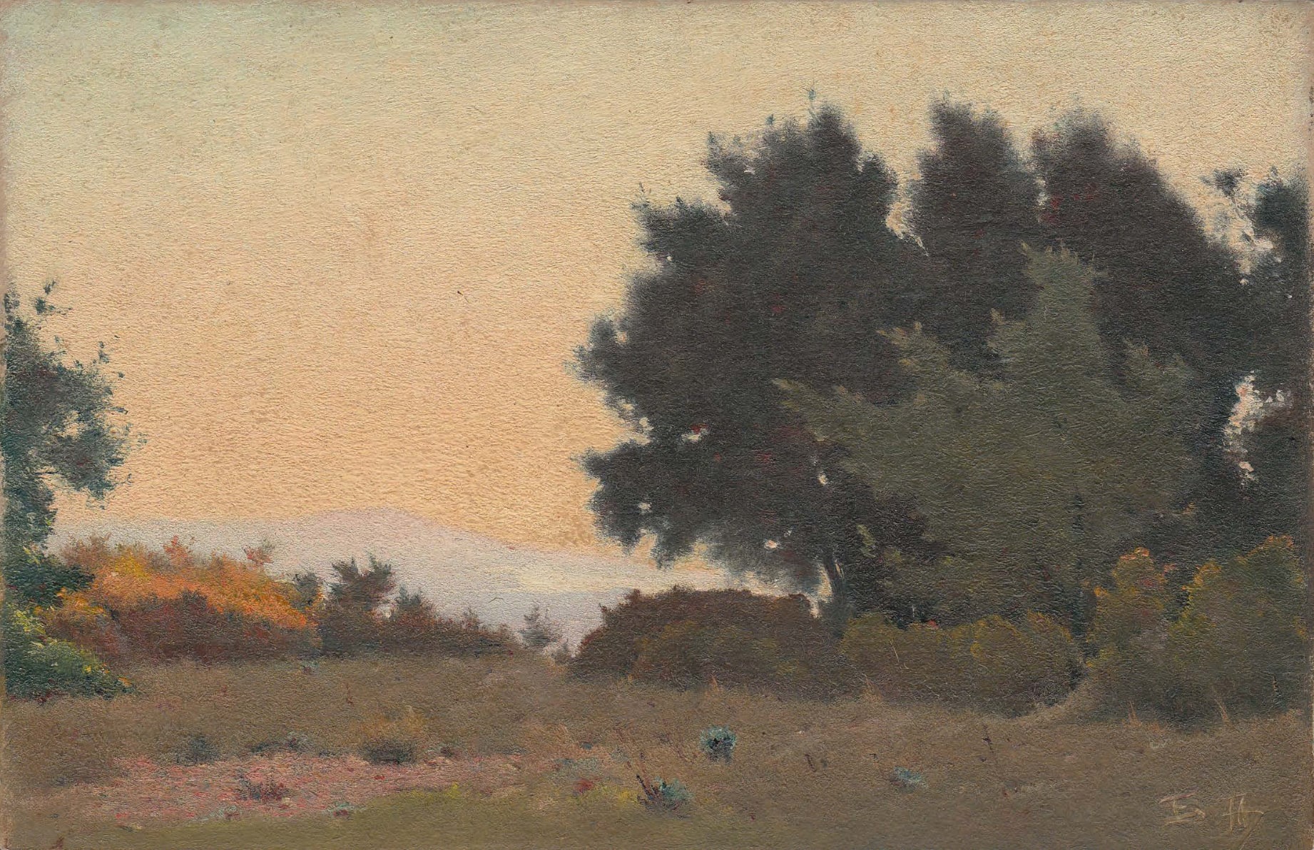 EDOUARD ATHÉNOSY, End of the day, 1917