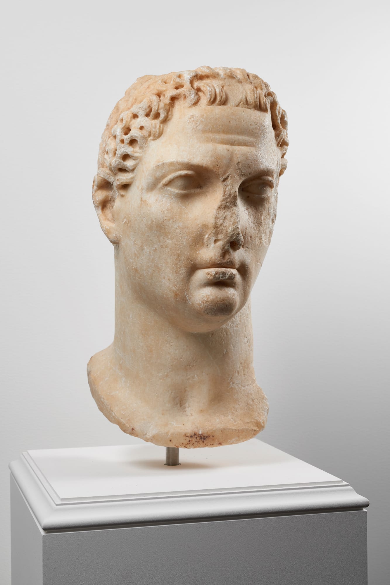 9. Portrait head of a Ptolemaic Ruler Greek, Hellenistic Period, second century B.C.