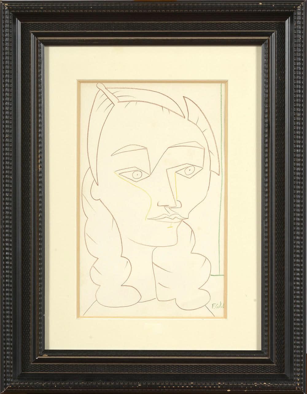 FRANÇOISE GILOT, Portrait of Cécile Miguel, circa 1950 - 1955