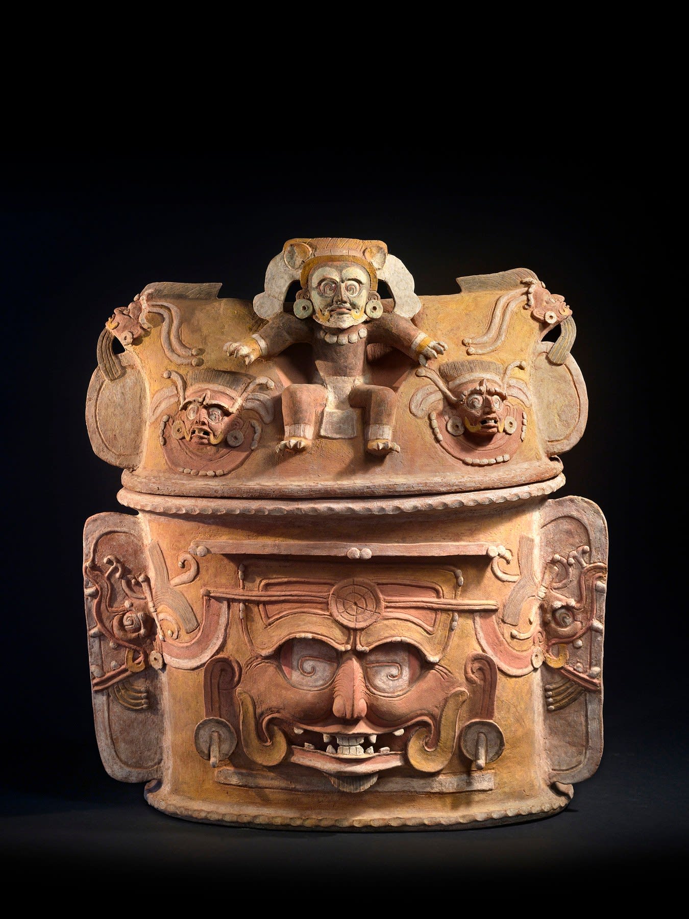 1. Large K'Iché Urn Maya, Late Classical Period, ca. 650-850 A.D.