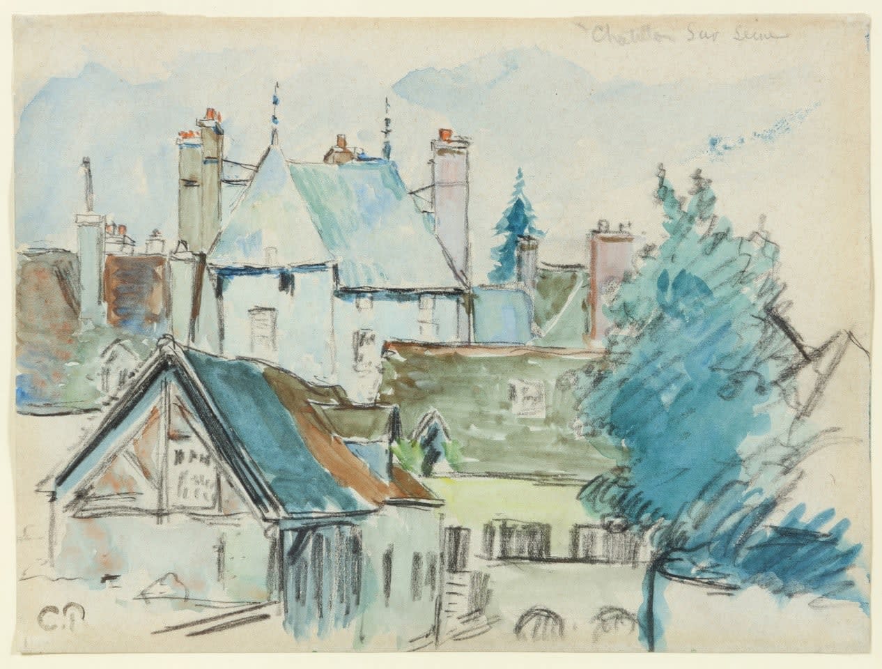 Camille Pissarro, Chatillon sur Seine, c.1882