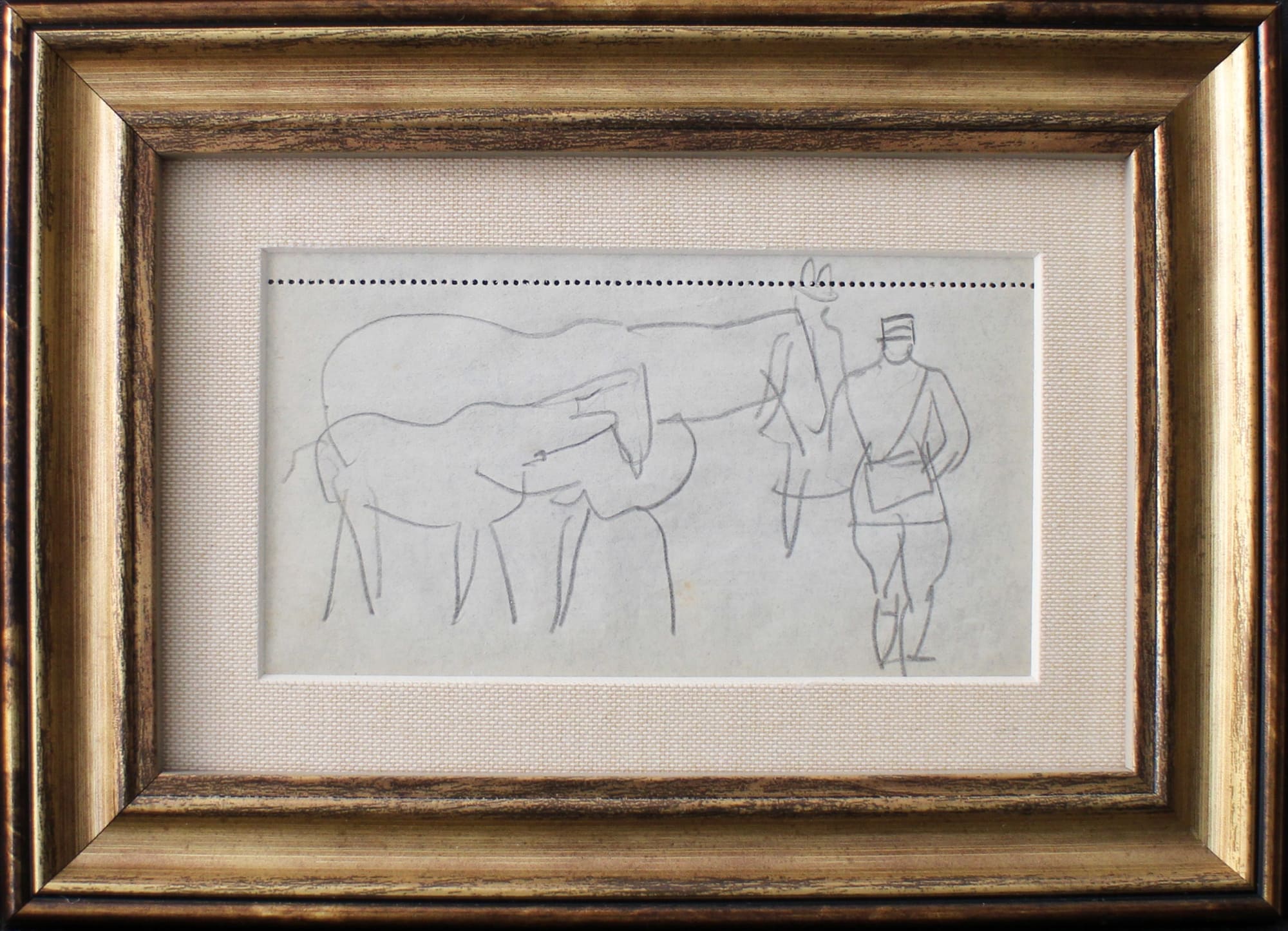 Raoul Dufy, Jument, poulin, deux personnages, Deauville, 1941