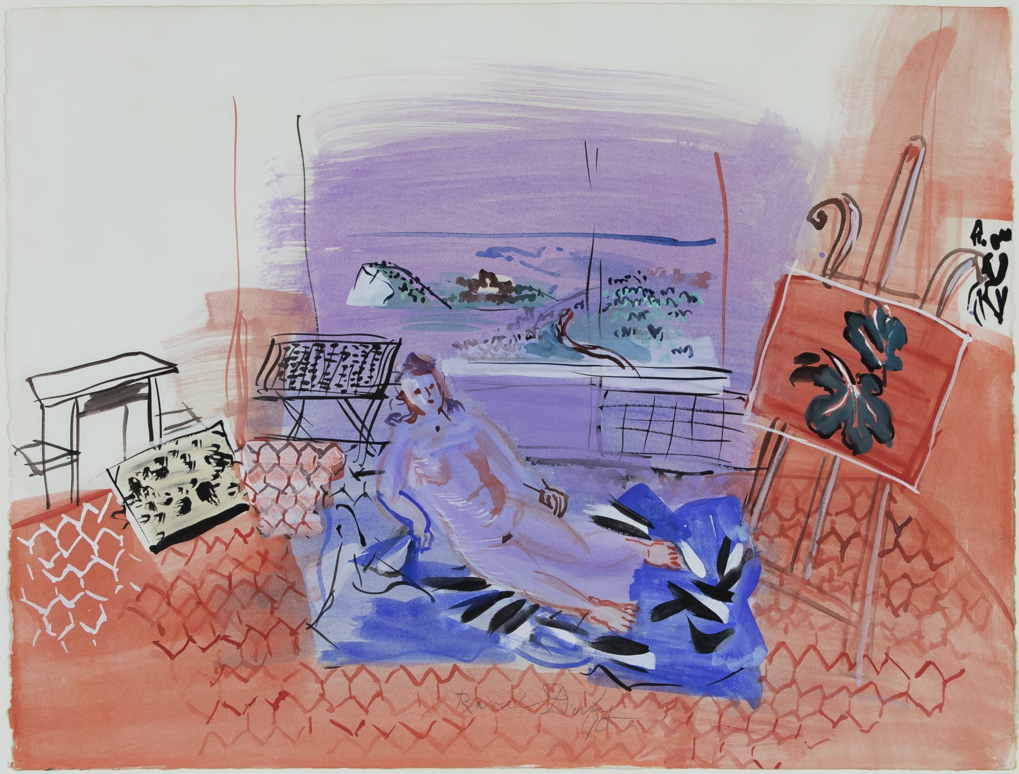Raoul Dufy, L'Atelier à Vence, 1945