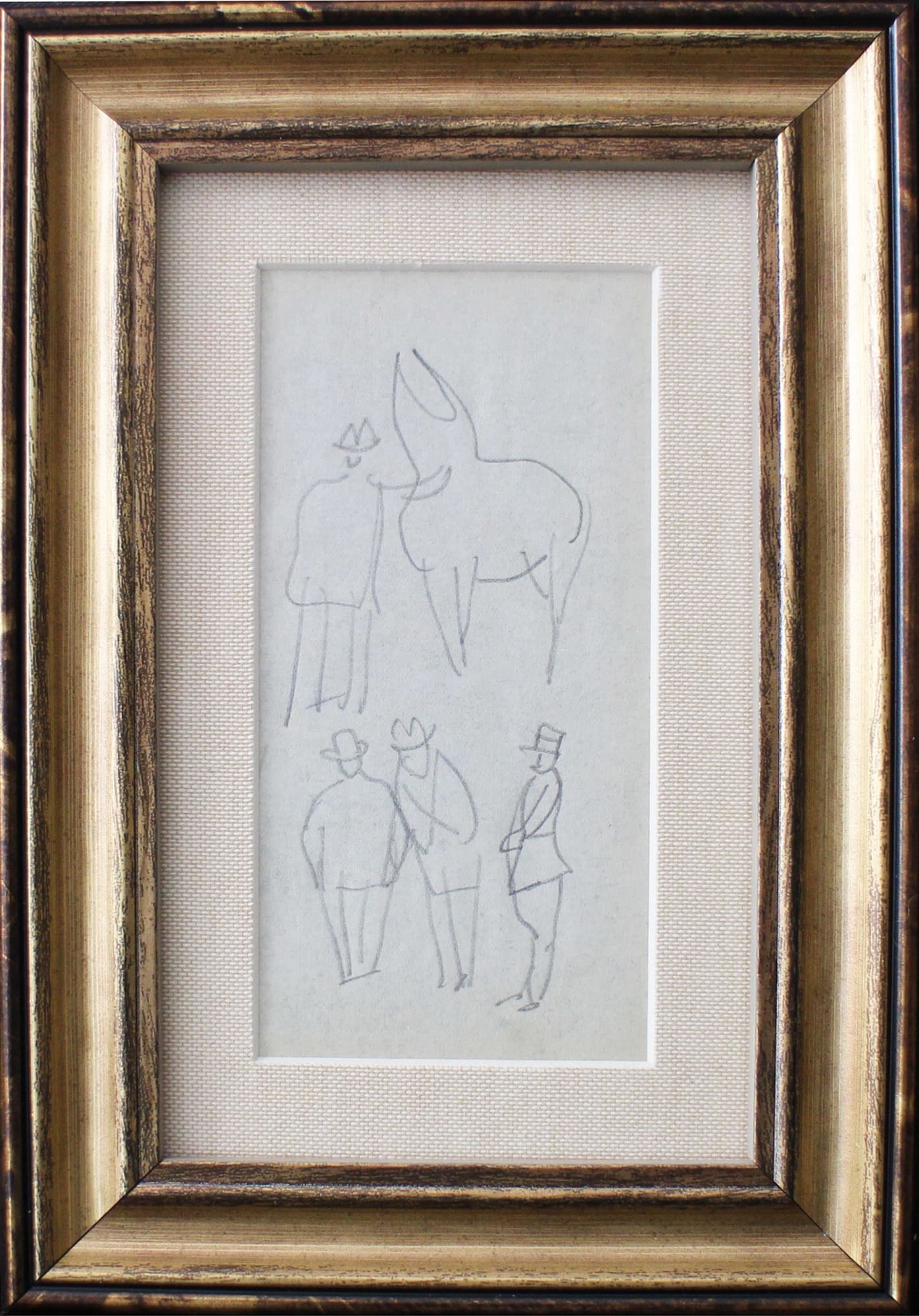 Raoul Dufy, Cheval et turfistes à Deauville, 1941