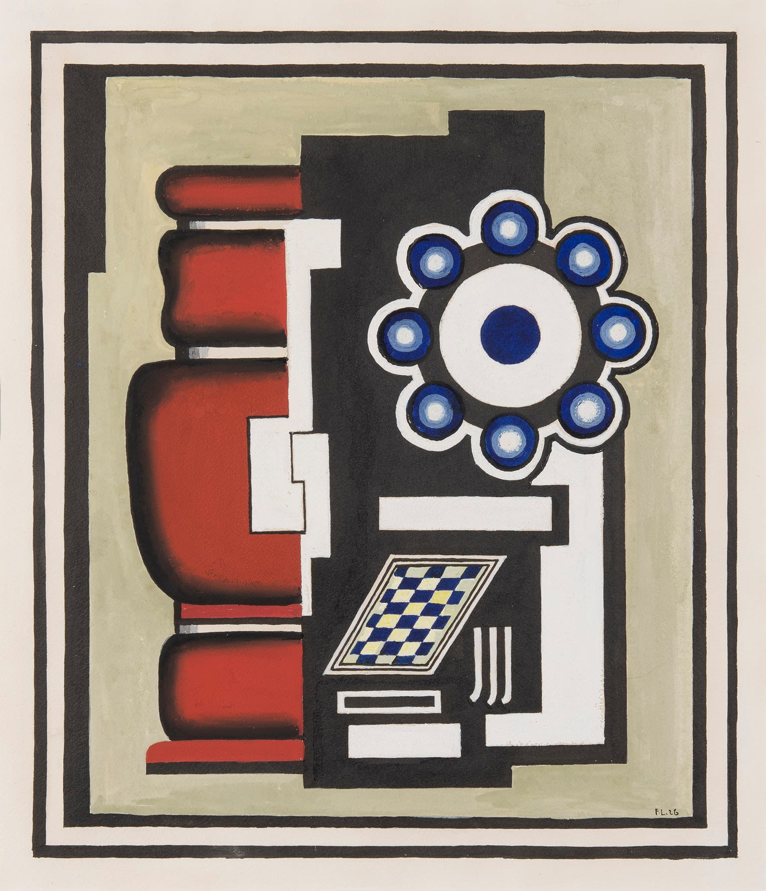 Fernand Léger, Composition à l’échiquier, 1926