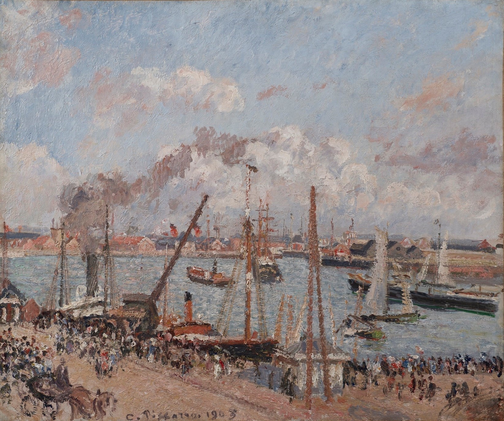 Camille Pissarro, L’Anse des Pilotes, après-midi, temps ensoleillé, le Havre , 1903