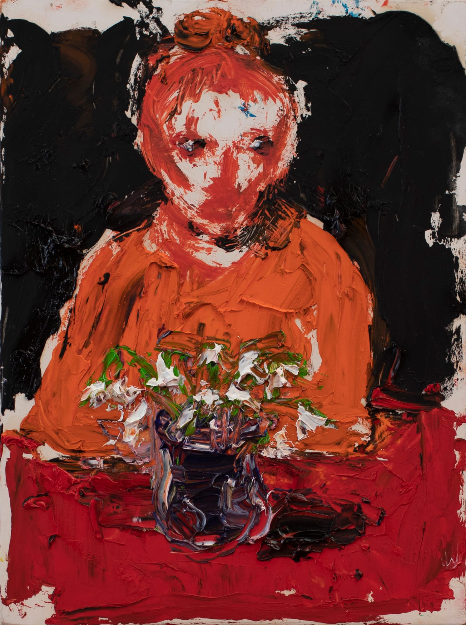 Shani Rhys James, Figure and Snowdrops, 2021