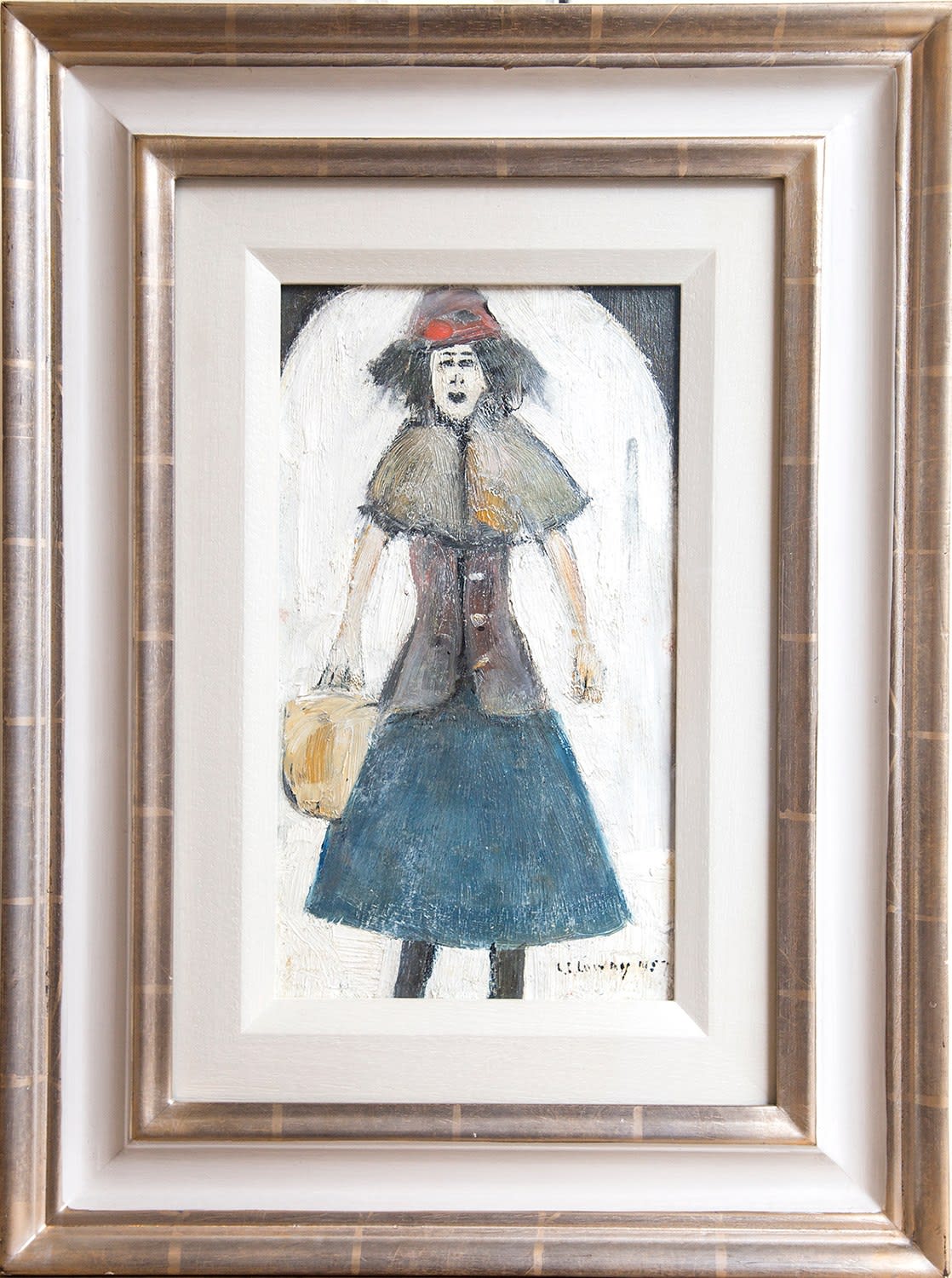 L.S Lowry, Lady Standing , 1957