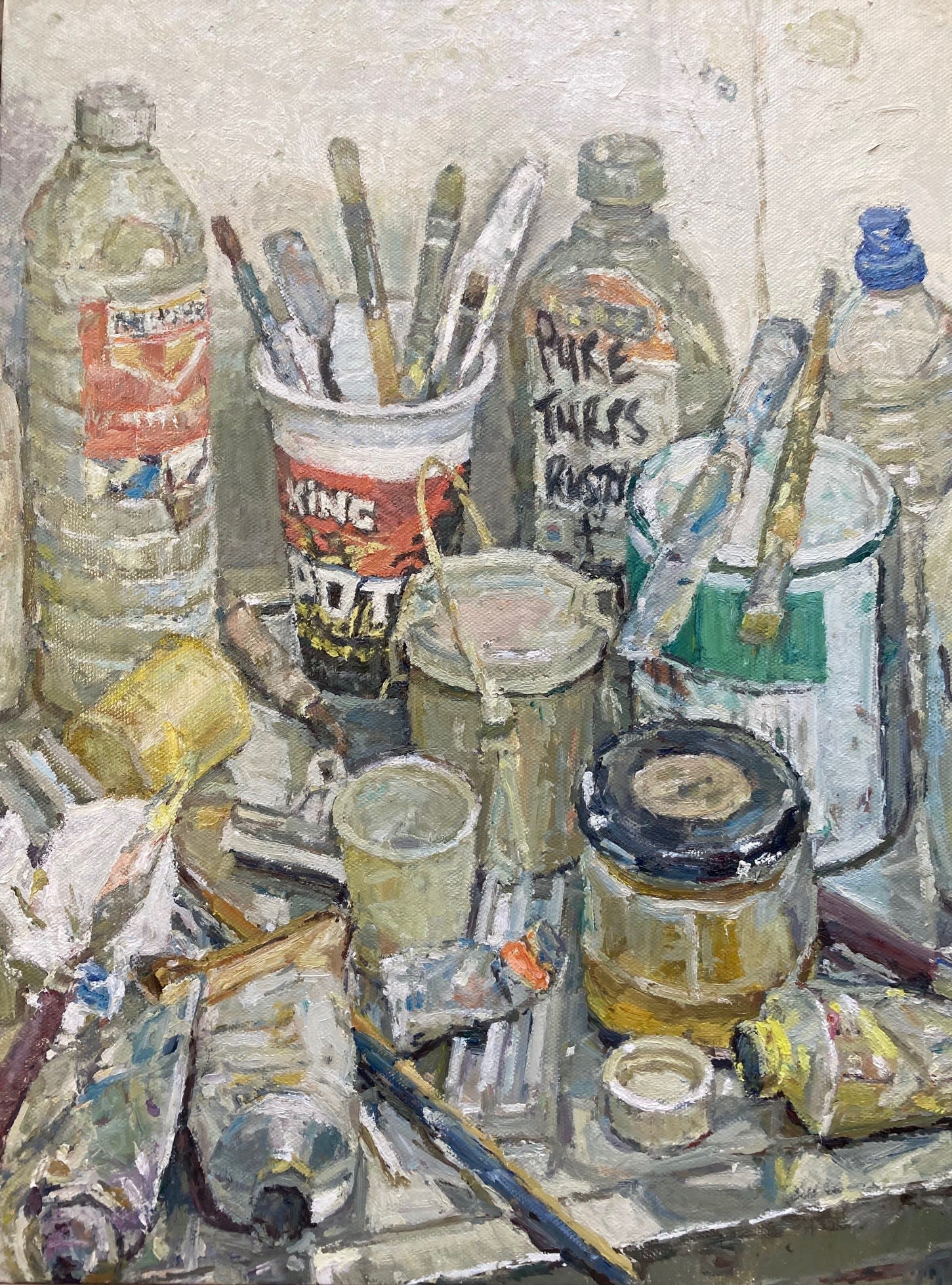 Adam Ralston ROI, Turps, Brushes & Paint