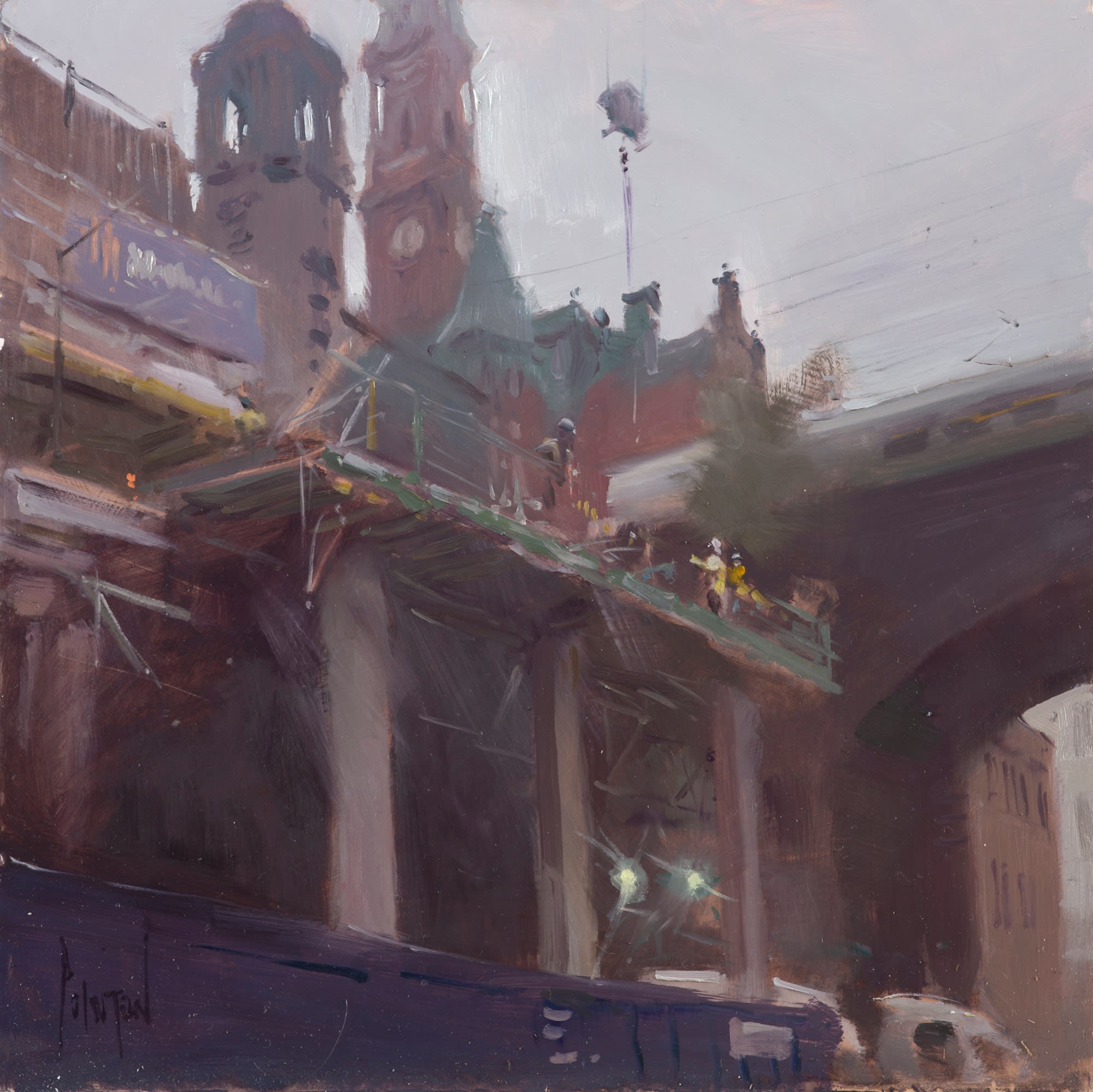 Rob Pointon ROI, Construction behind The Refuge, 07/2020