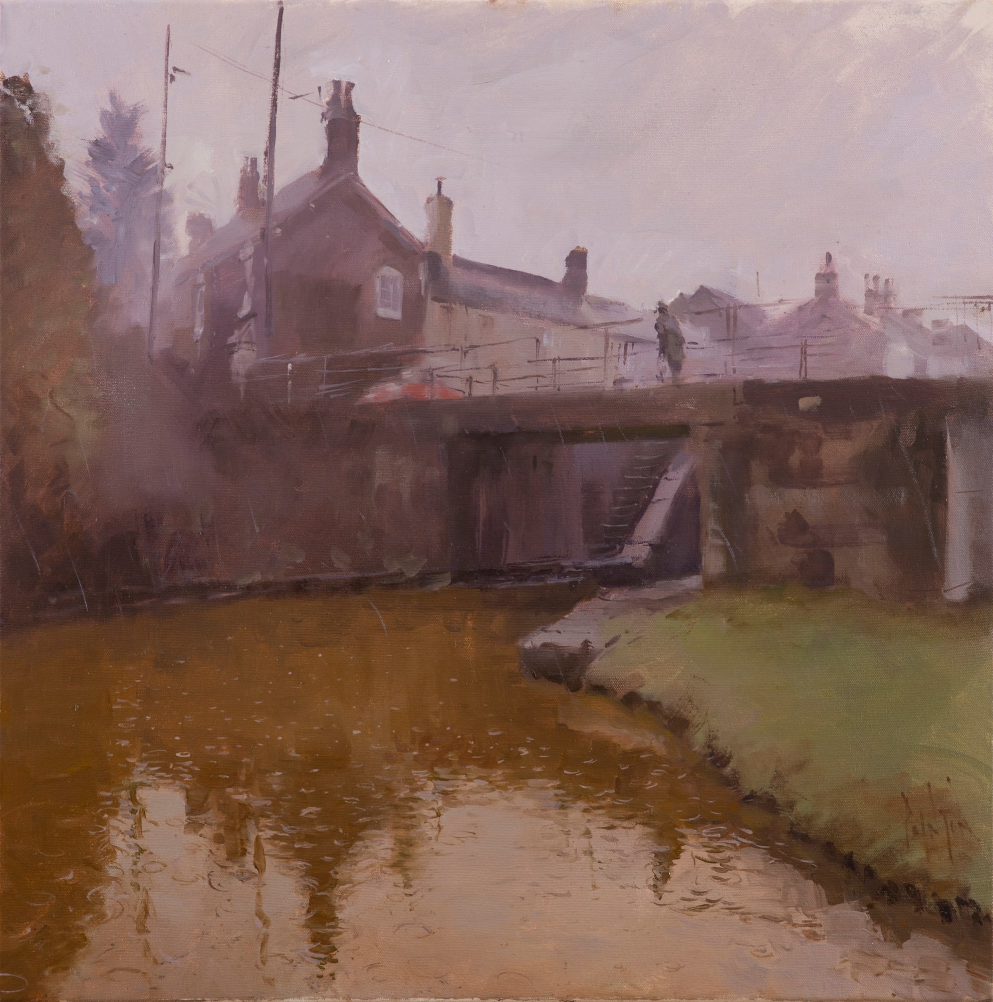 Rob Pointon ROI, Below Thurlwood Lock, drizzle