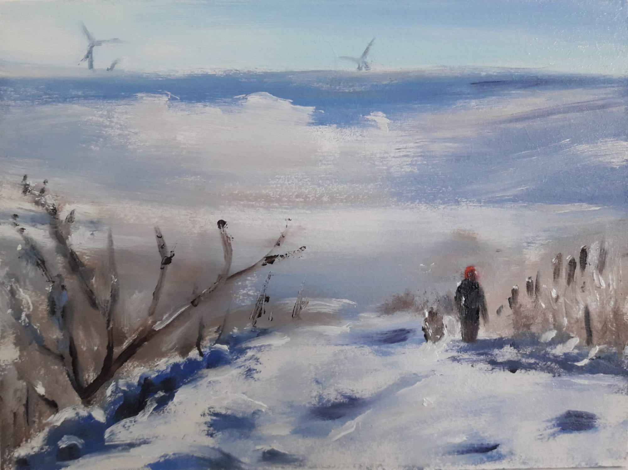 Liam Spencer, Winter Dog Walk I, 2018