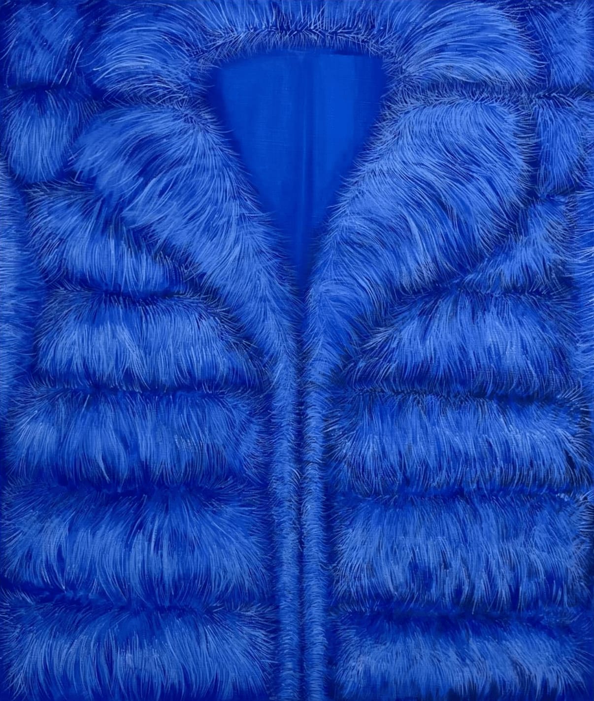 Hannah Knox, Blue Faux Fur