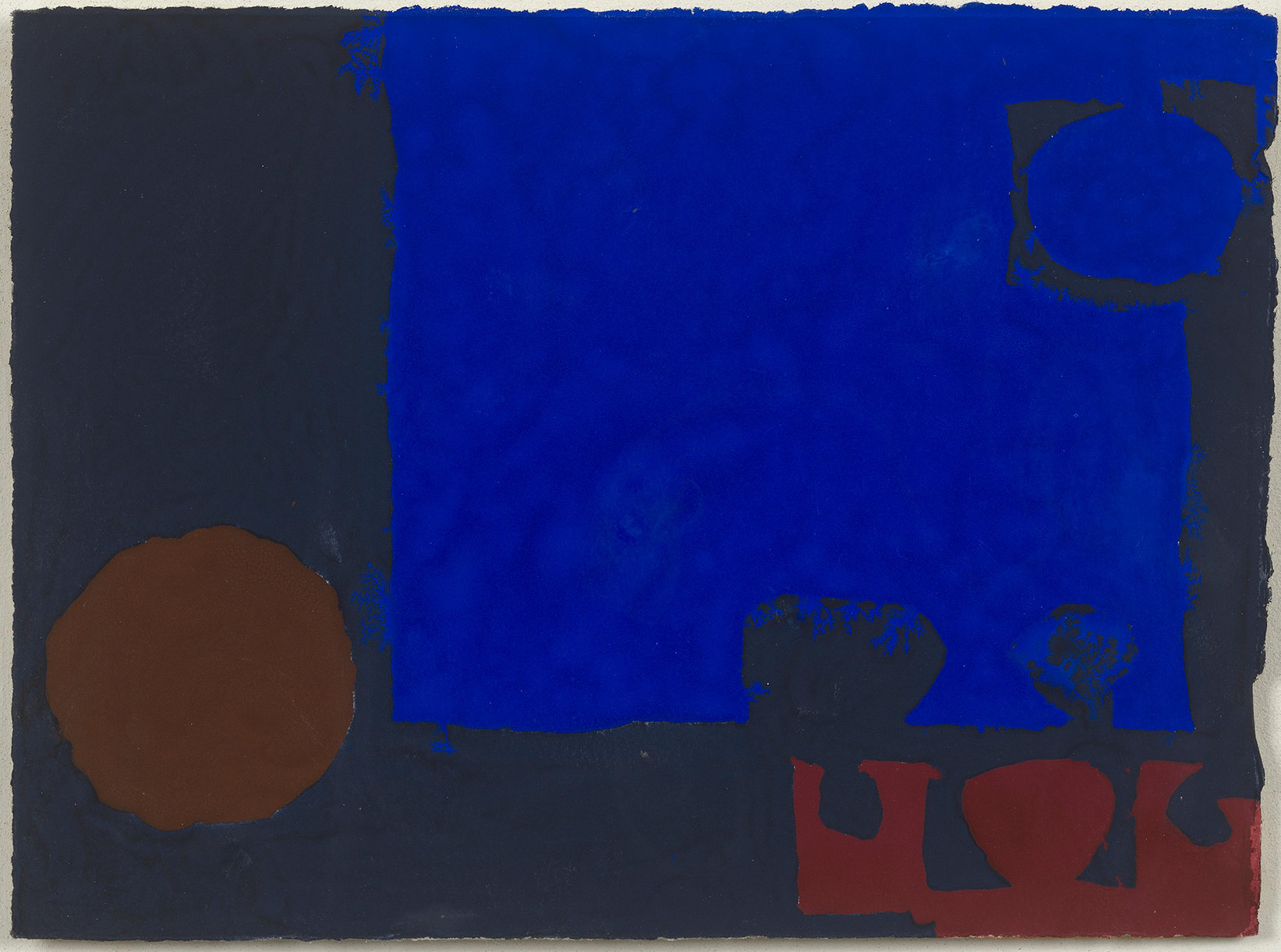 Patrick Heron, Indigo Mini with Brown Disc: June 1970, 1970