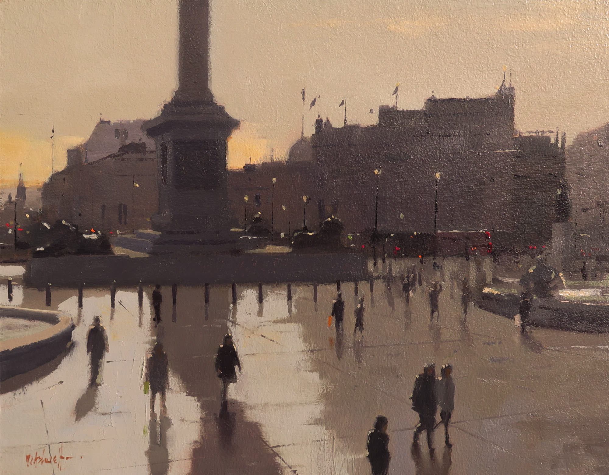 Michael Ashcroft MAFA, Trafalgar Silhouettes, London, 2019