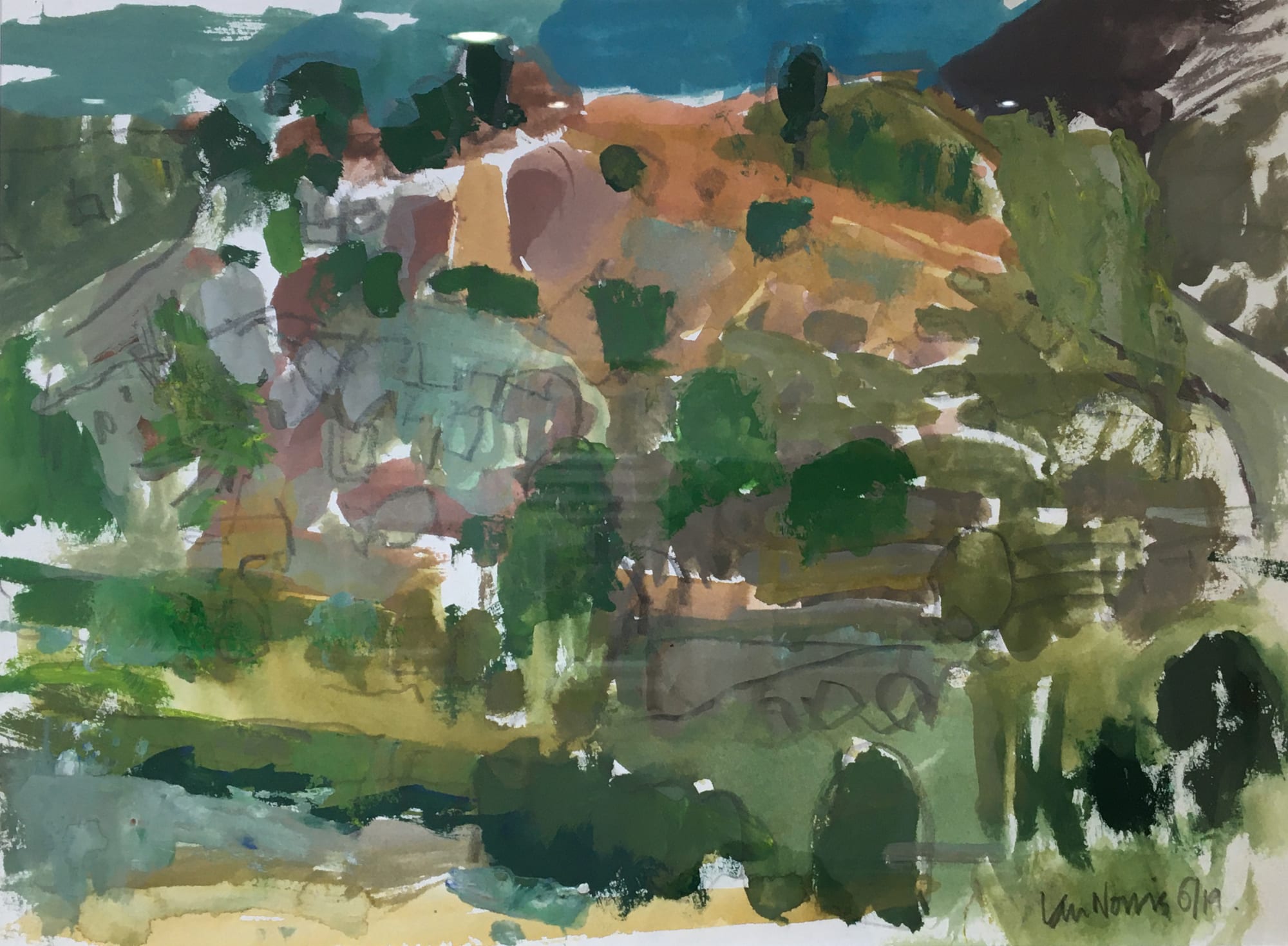 Ian Norris MAFA, From the Terrace, Early Morning