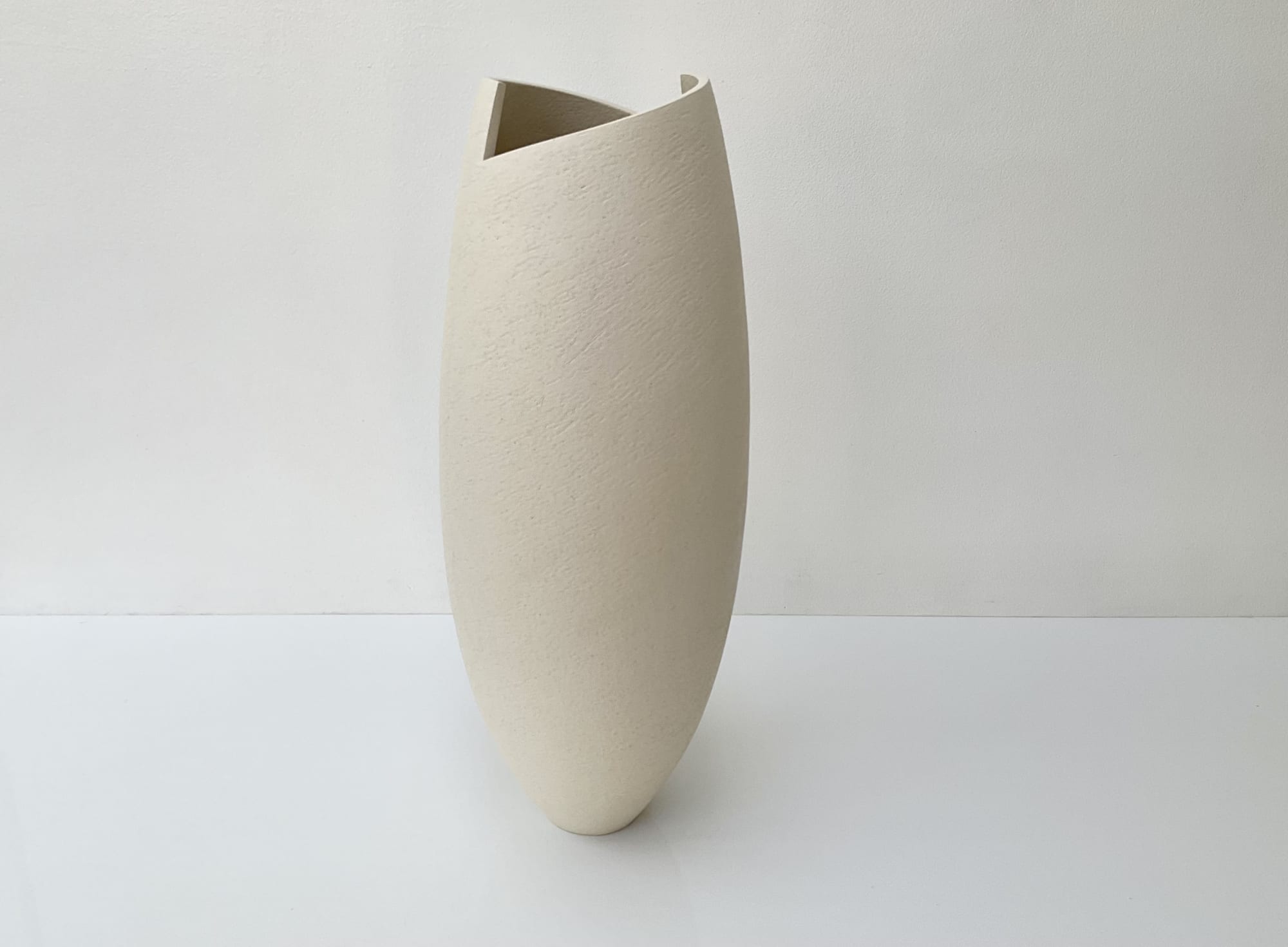 Ashraf Hanna, Tall Light Grey Cut & Altered Vessel