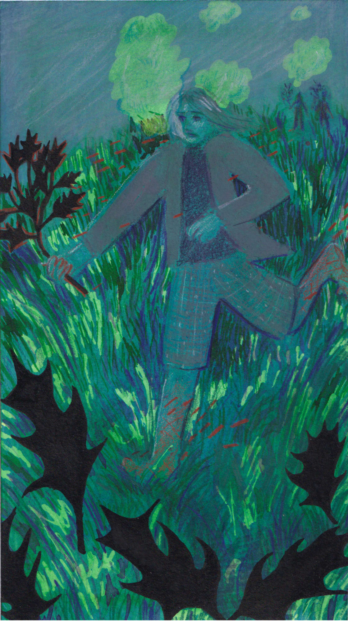 Julie-ann Simpson, Holly-Beating II, 2021