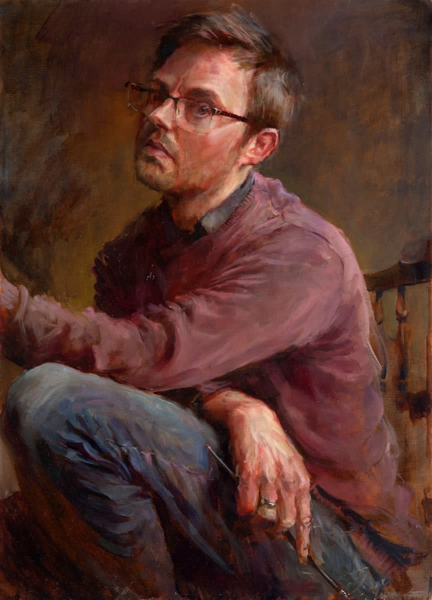 Rob Pointon ROI, Lockdown Self Portrait, 04/2020