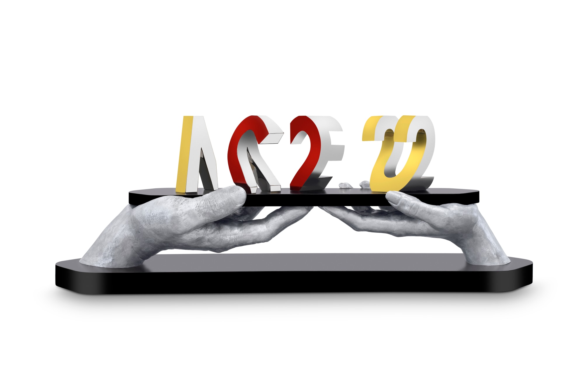 Lorenzo Quinn, MORPHING WORDS - I LOVE U_ME 2, 2025