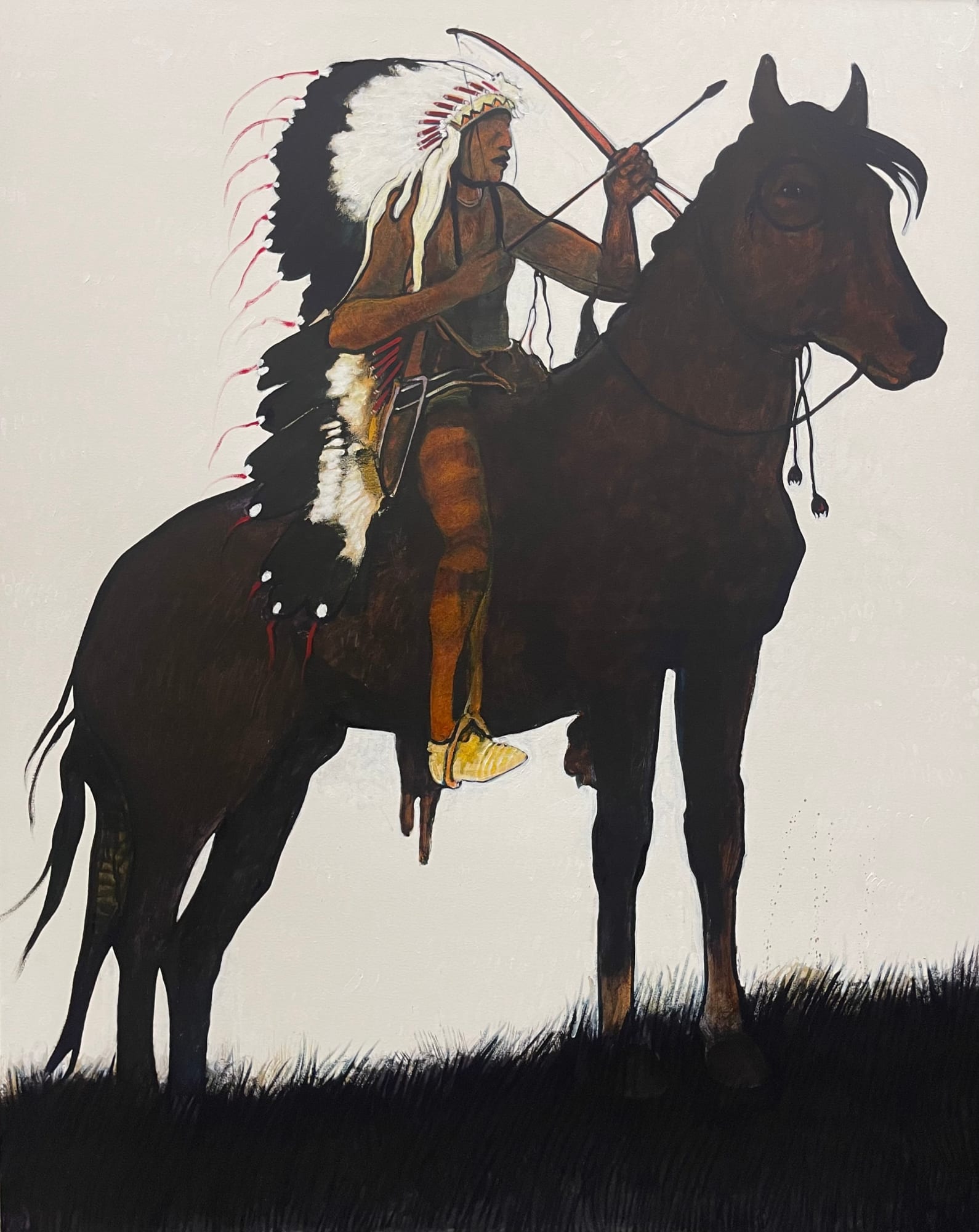 Kevin Red Star, Plains Warrior Ready for Battle