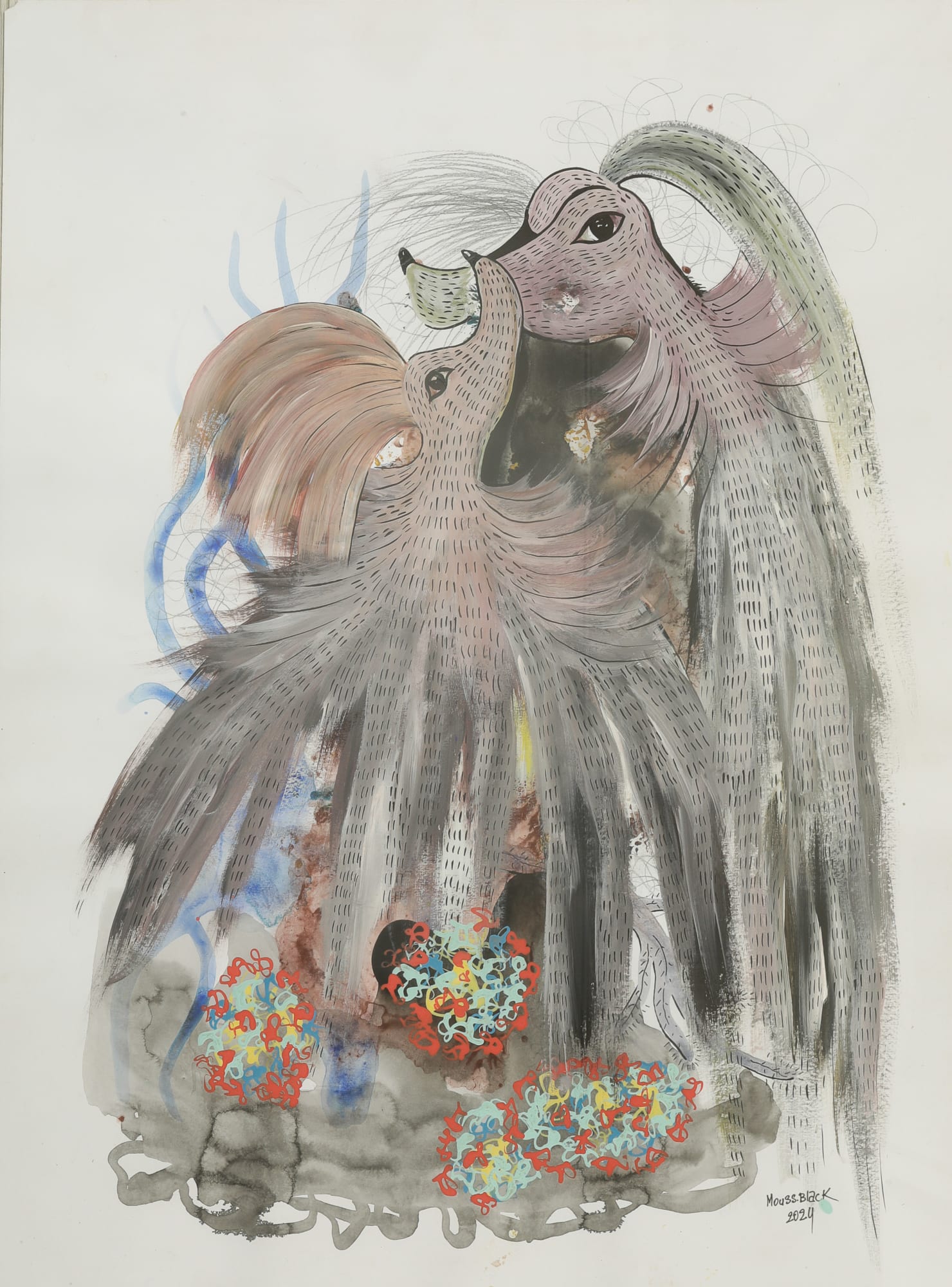 Mouss Black, Sans titre, 2024