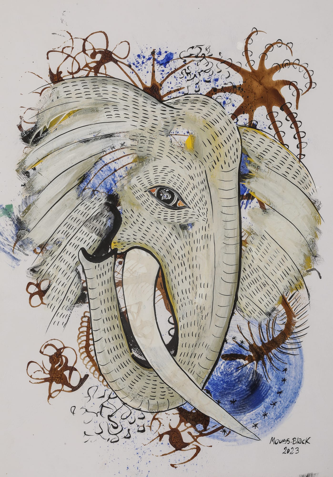 Mouss Black, Sans titre, 2024