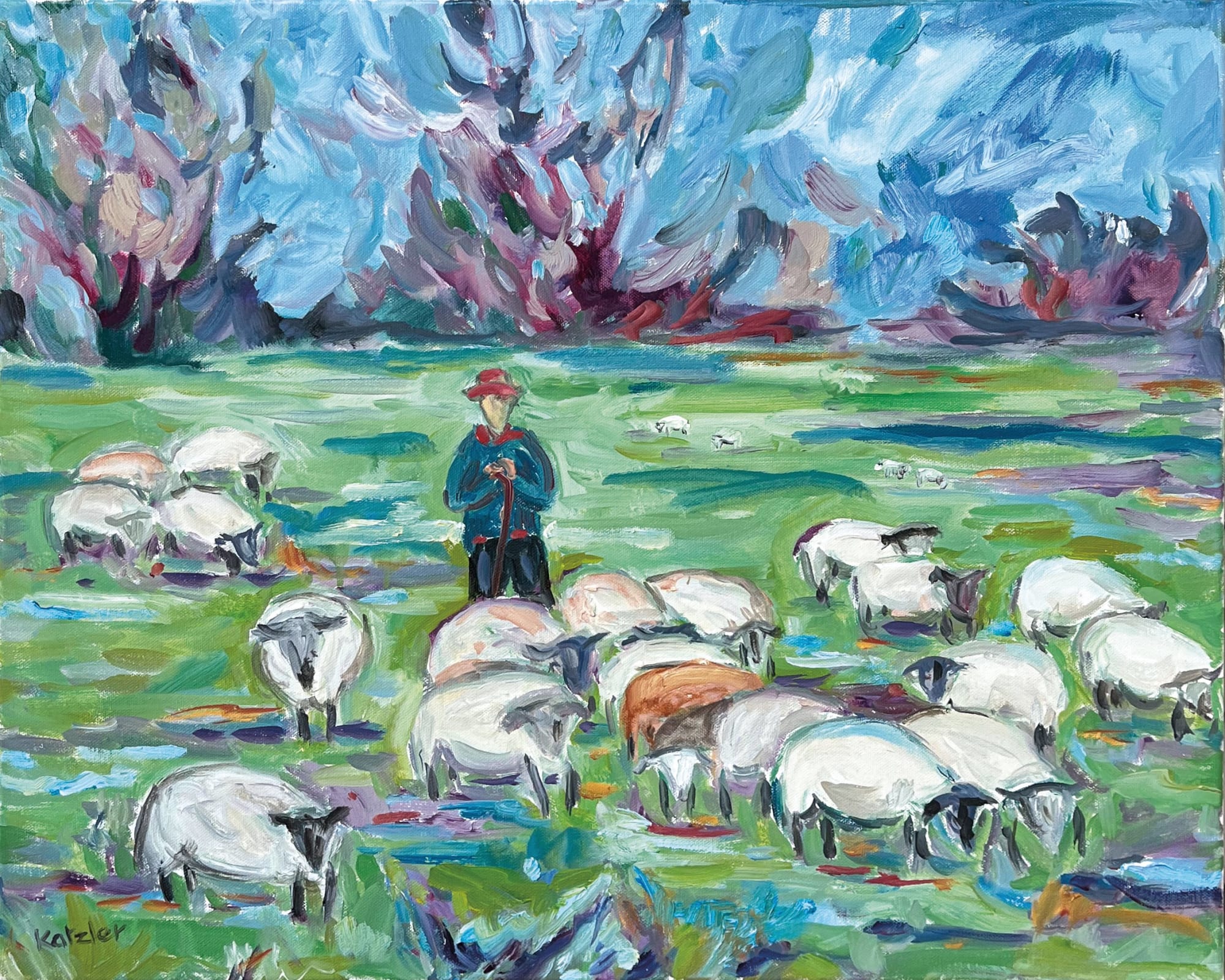 Fi Katzler, Shepherd and Sheep