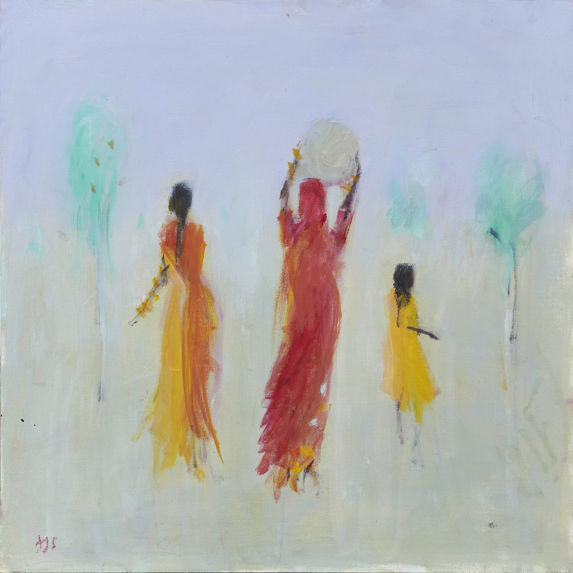 Ann Shrager, Two Ladies and a Child